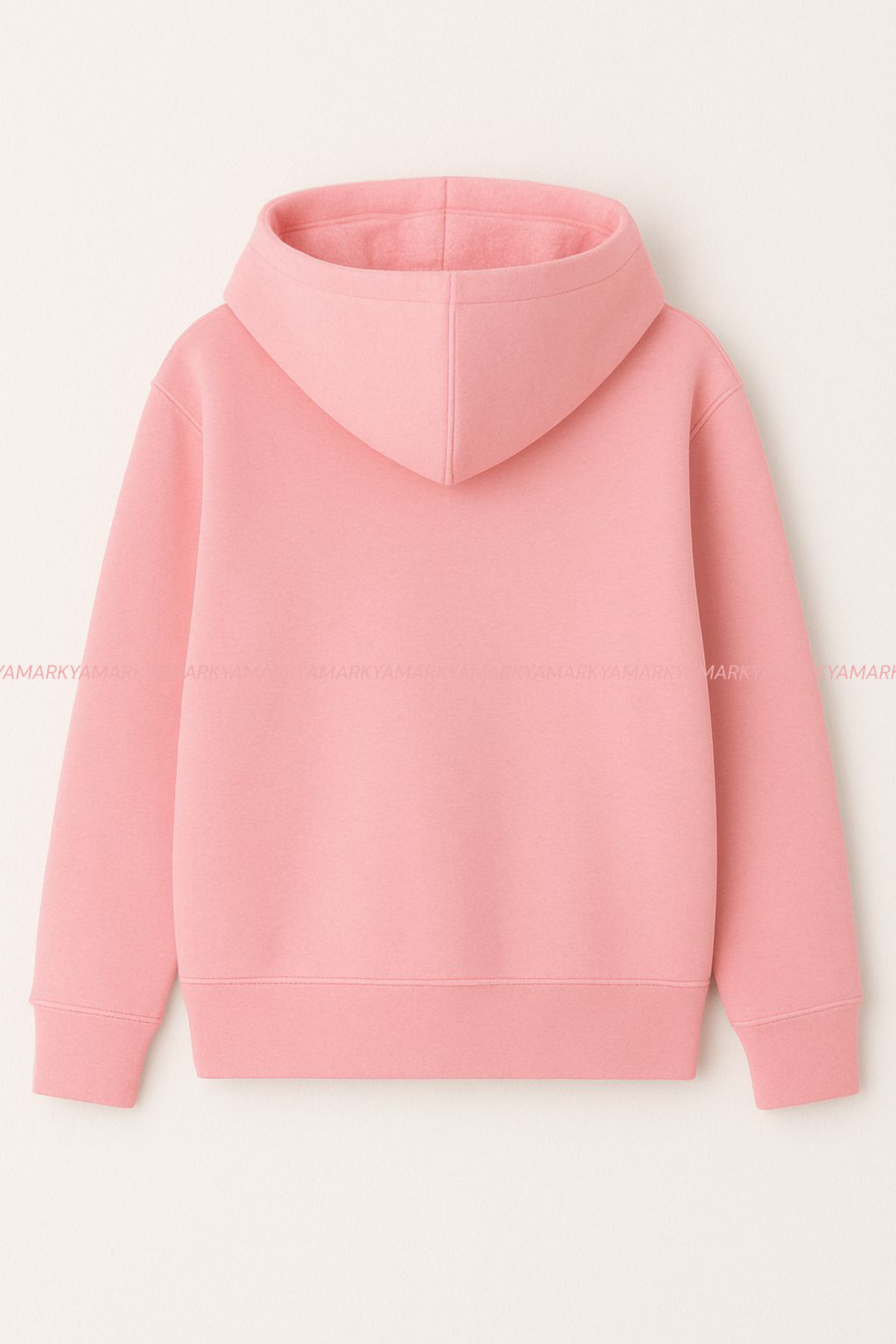 LG LAGULER Unisex Fermuarlı Polarlı Kapüşonlu Kanguru Cepli Oversize Kışlık Hoodie Ceket görsel 2