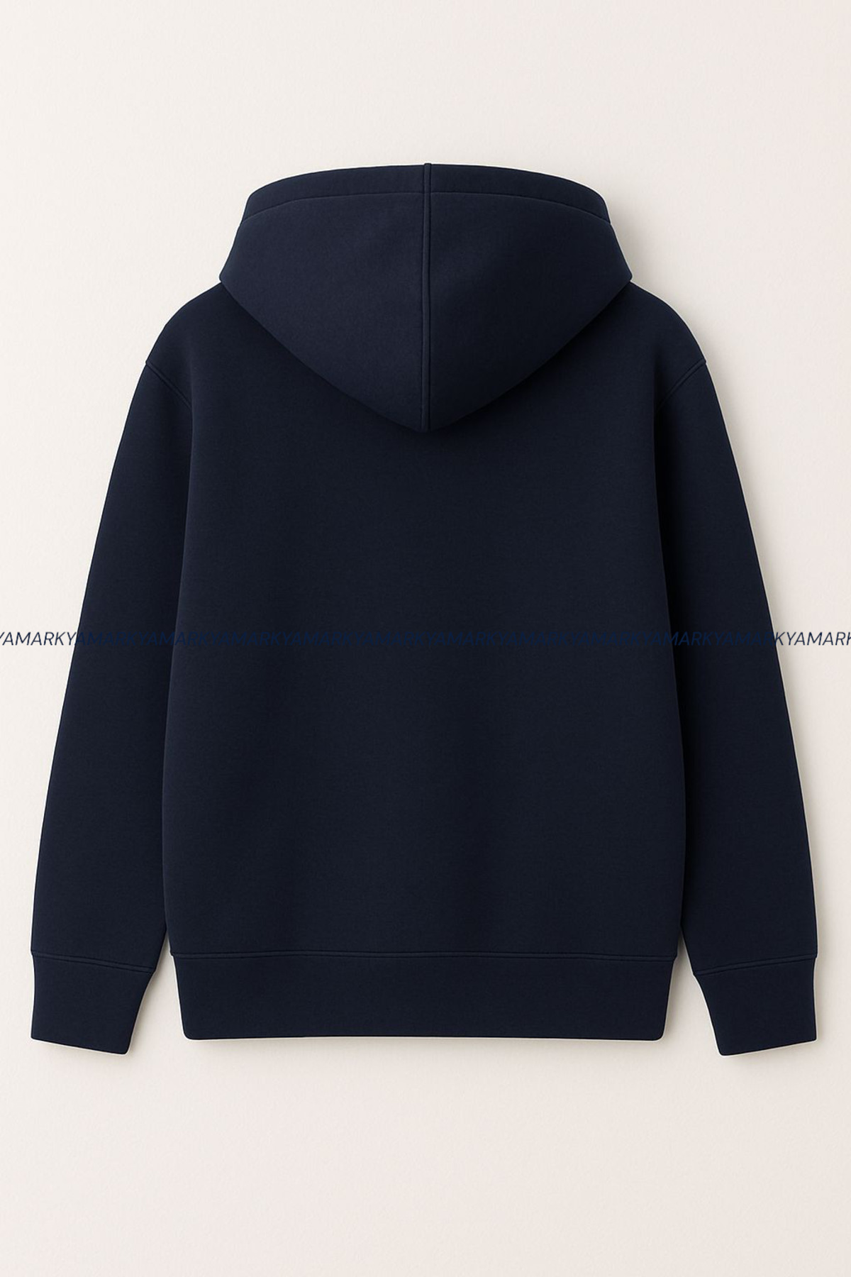 LG LAGULER Unisex Fermuarlı Polarlı Kapüşonlu Kanguru Cepli Oversize Kışlık Hoodie Ceket görsel 2