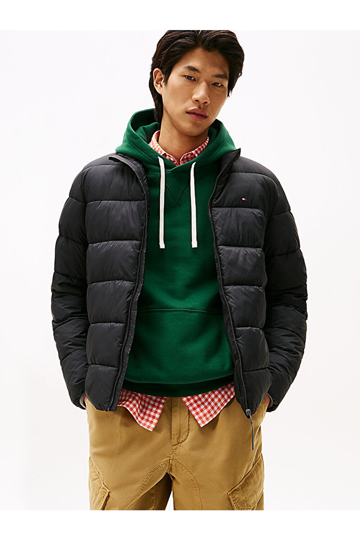 تامی هیلفیگر ژاکت ایستاده مردانه با وزن متوسط