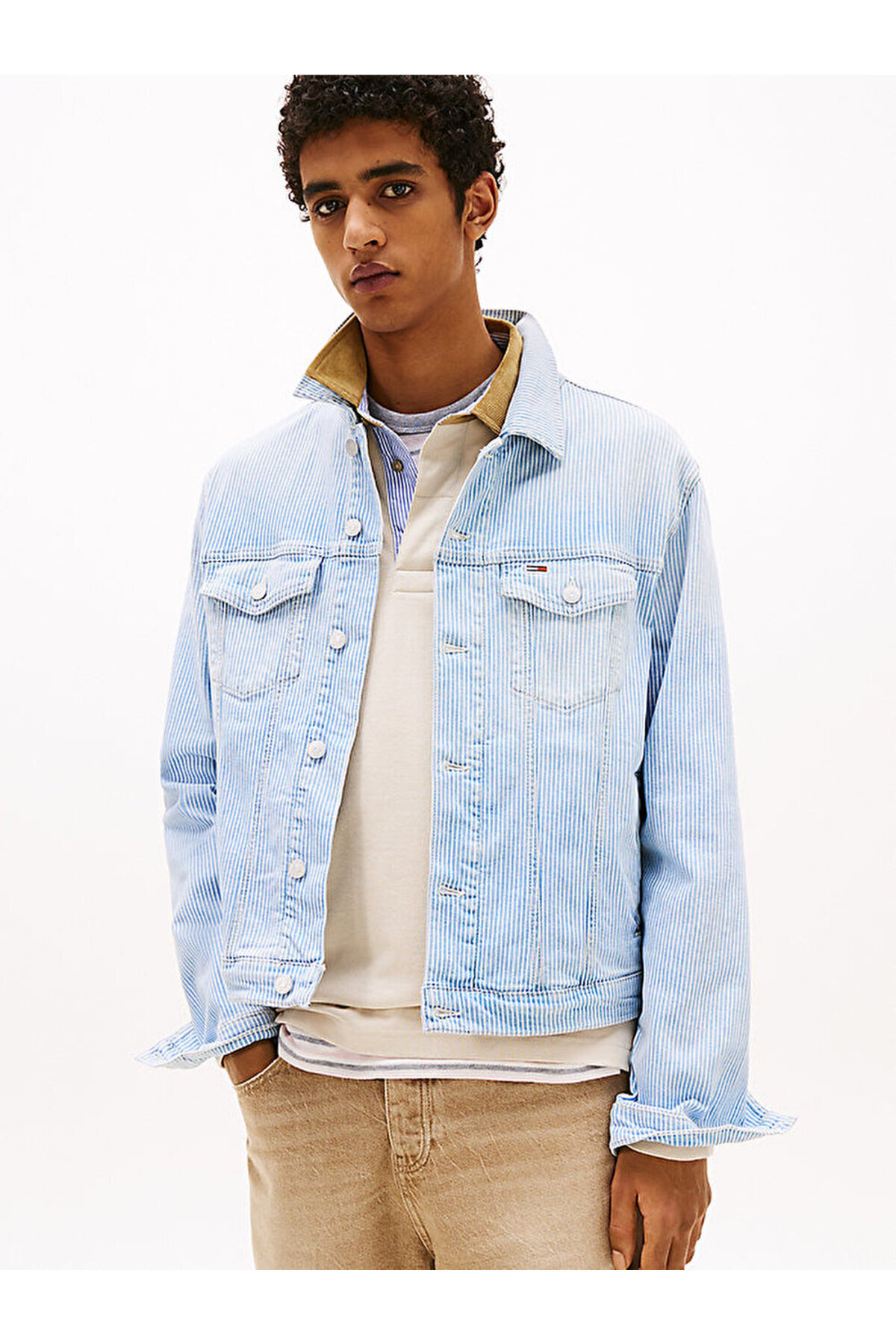 تامی هیلفیگر ژاکت مردانه رایان مدل Trucker Regular