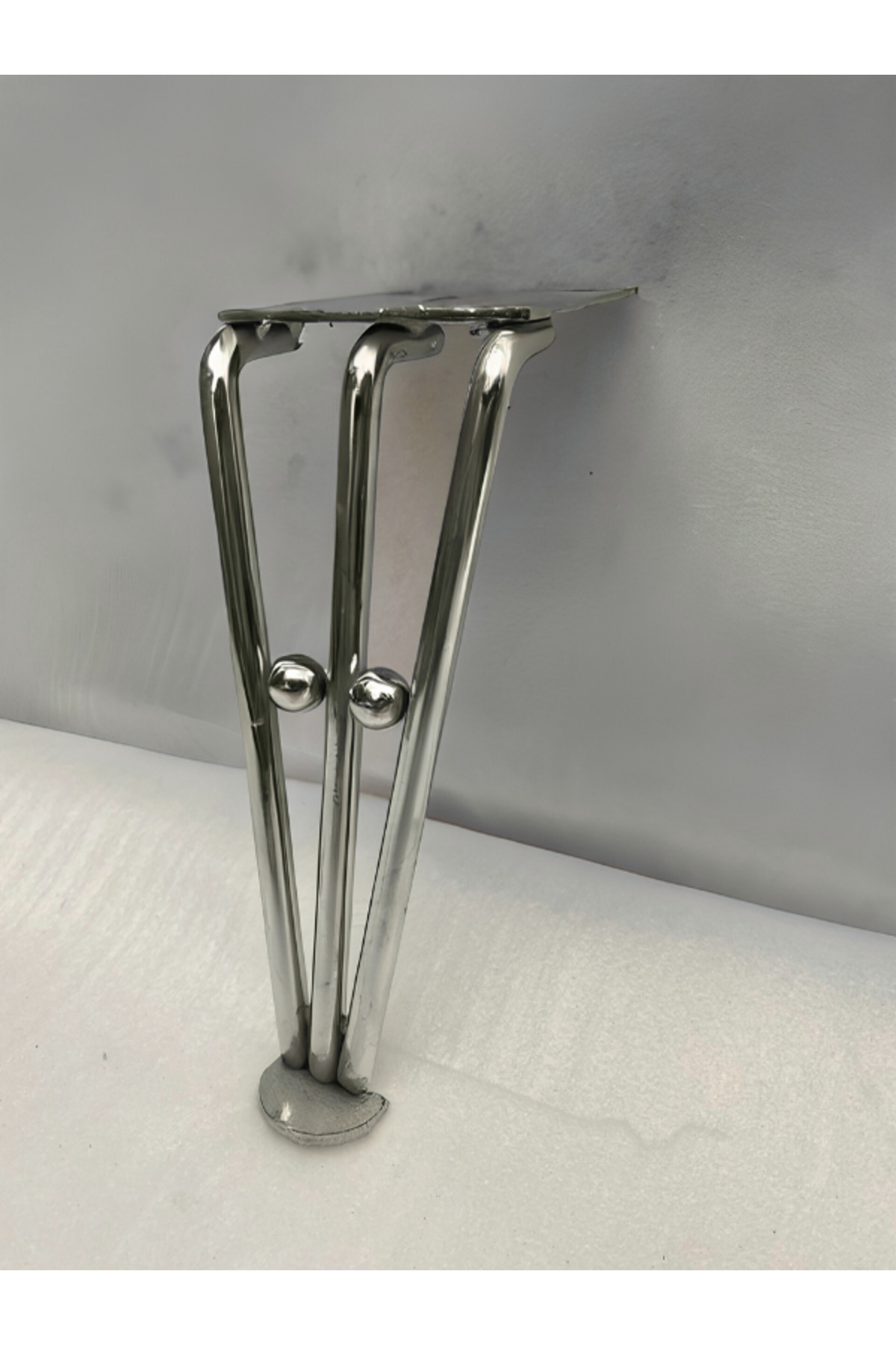 ADG METAL Açelya Krom 16cm Metal Mobilya Ayakları, Koltuk, Kanepe, Berjer, Dolap, Ünite Ayağı (1 Adet)