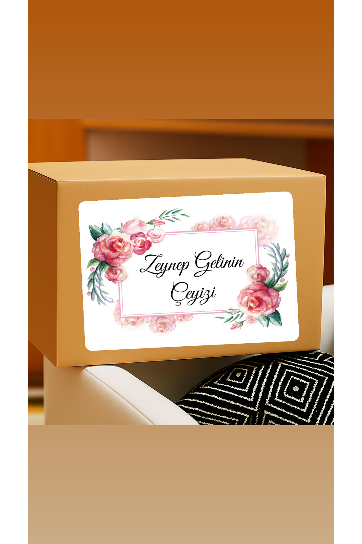 ERMAT Çeyiz Koli Etiketi 21x30 cm | 15’li Paket | Düğün & Taşınma İçin Tablozadee Etiket