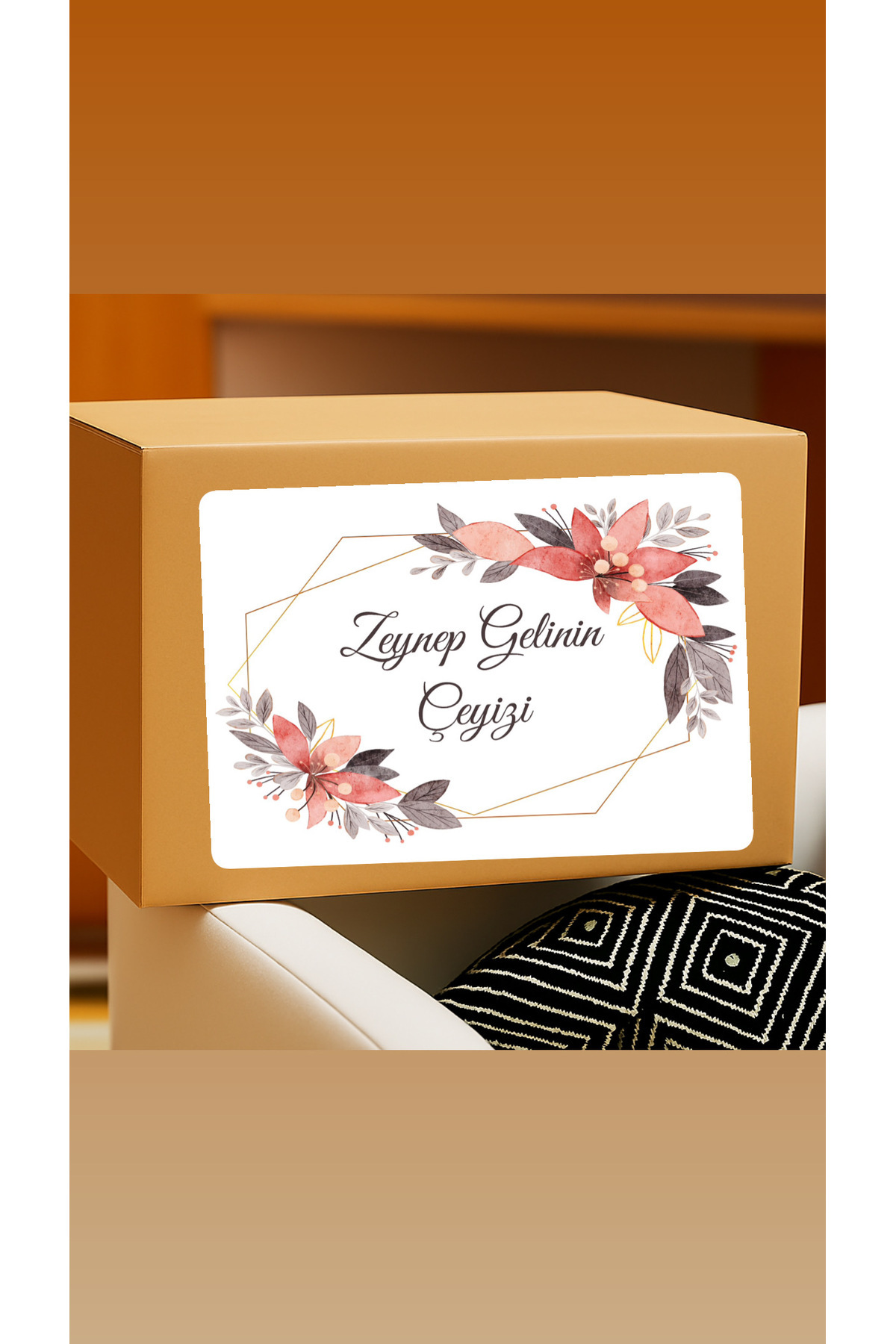 ERMAT Çeyiz Koli Etiketi 21x30 cm | 15’li Paket | Düğün & Taşınma İçin Tablozadee Etiket