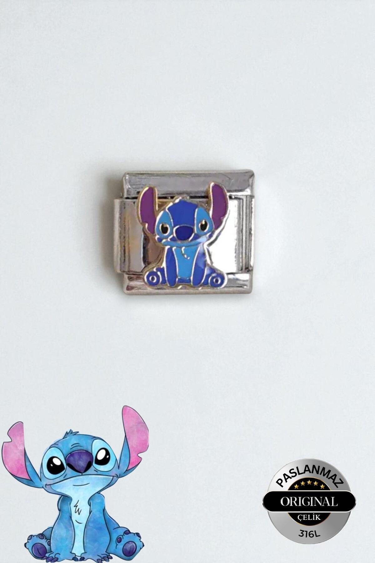 Lynare İtalyan Stitch Charm Bileklik Charmı Stitch Model 1 Adet