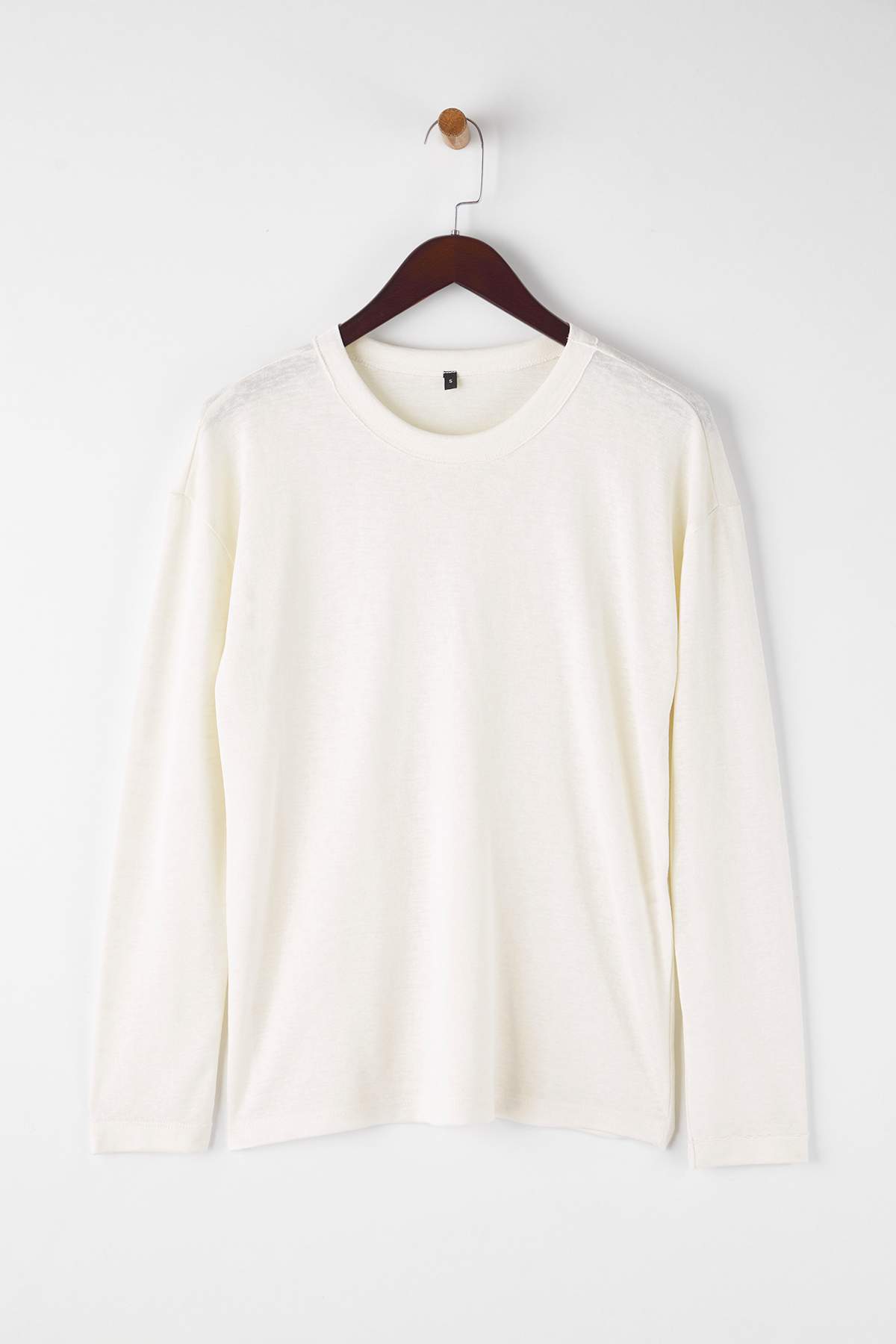 Trendyolmilla  Wardrobe Essentials – Ekru Bisiklet Yaka Örme T-shirt | TWOAW26TS00010 - Görsel 5