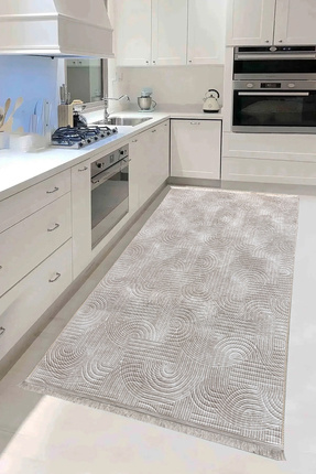 trivago halı Yıkanabilir Saçaklı Püsküllü Leke Tutmaz Kaymaz Taban Kesme Kaba...