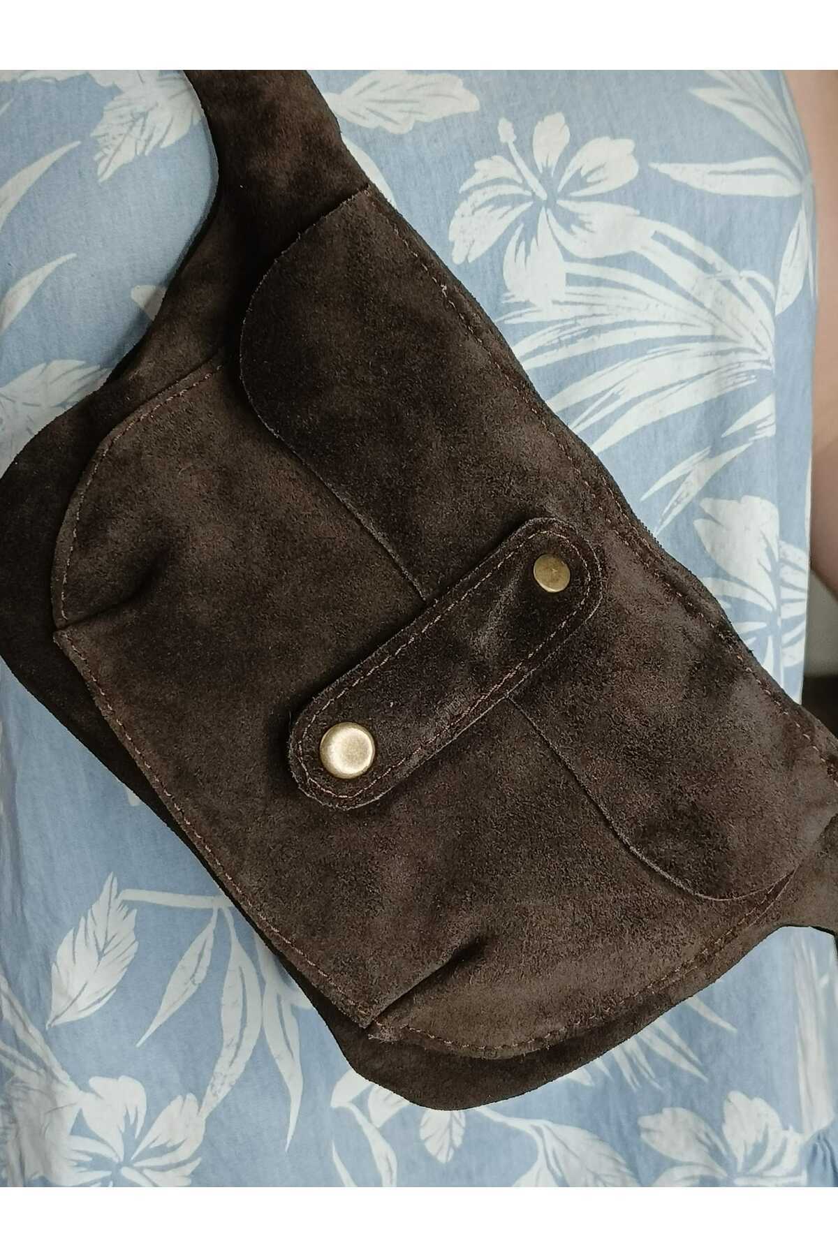 Mu leather design Tiu Bel Çantası görsel 2