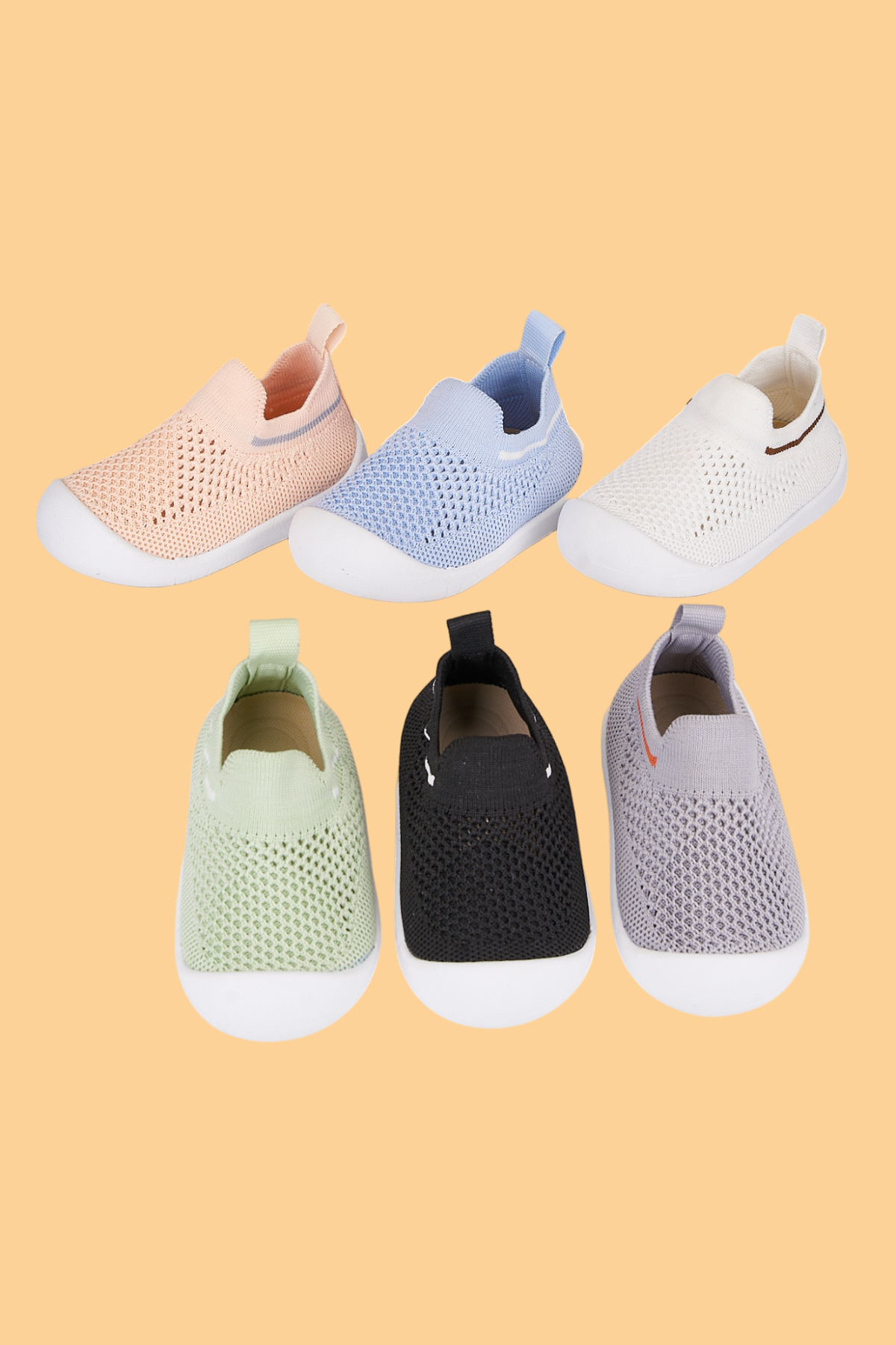 Mumenim Laaleys Kız Bebek&çocuk Kaymaz Ortopedik Taban Pembe Ilk Adım Ayakkabısı/spor Sneaker fotoğrafı 7 (önizleme)