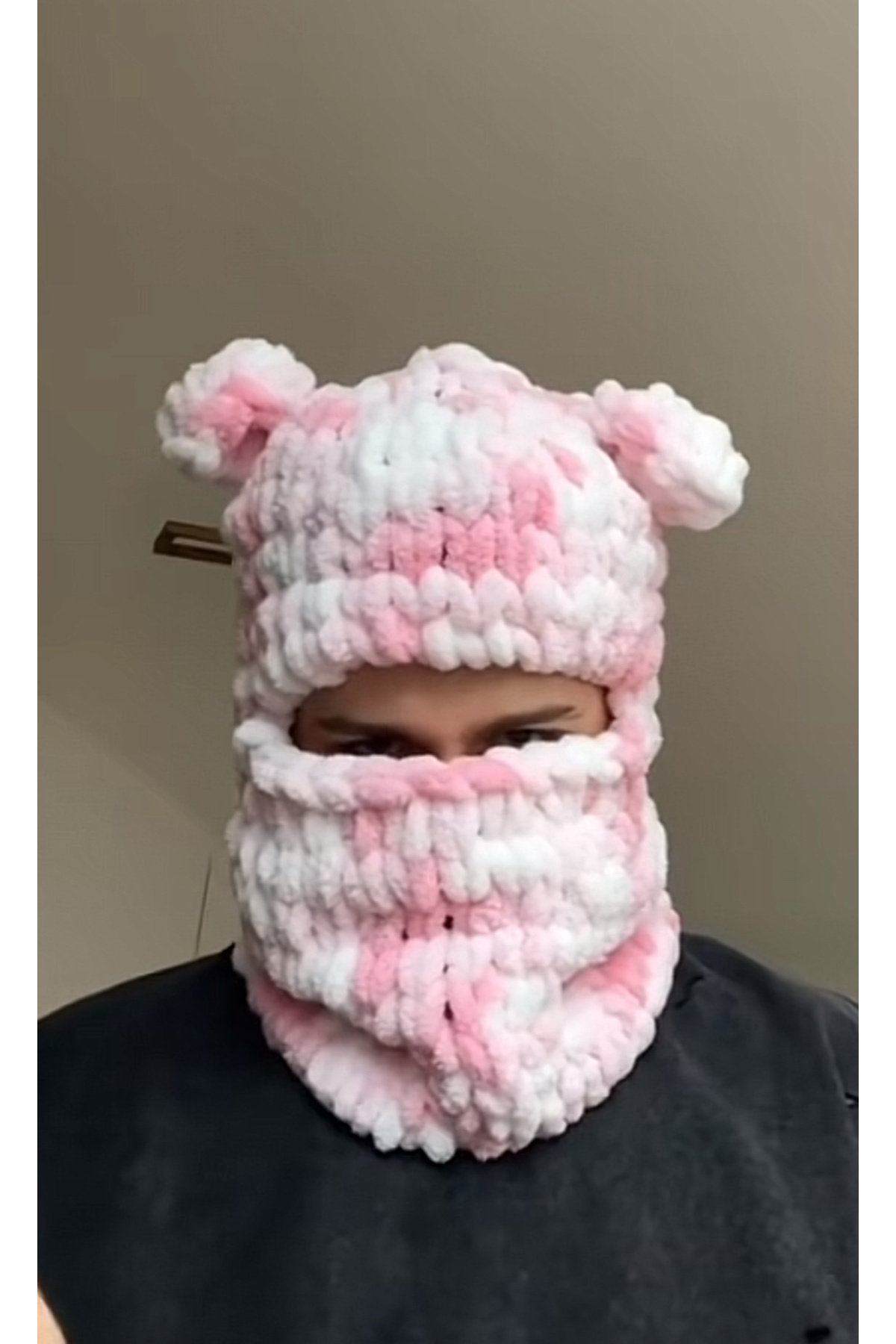 AidaAstrid  Kar Maskesi Weghrumi Video Şapka Puffy Bere Kayak&snowboard Balaclava - Görsel 2