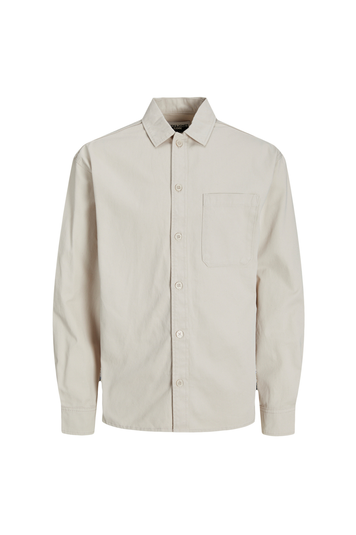 جک اند جونز پیراهن مردانه کرم ریلکس JCOCOLLECTIVE ZAC OVERSHIRT LS SN