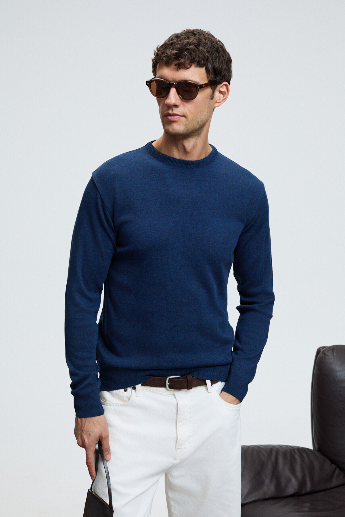 بافت مردانه راسته آستین استاندارد | GRIMELANGE VAREX01012025 - تصویر 3