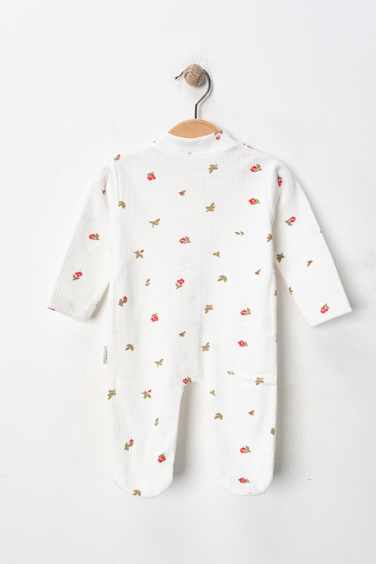 ENİA BABY Organik Kız Bebek Çiçek desenli 2li Tulum Takımı Yenidoğan kıyafet 1-3-6 ay 2'li Pamuklu 2 Parça Çi fotoğrafı 4 (önizleme)