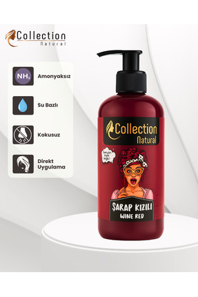 collection natural Balyaj Boyası 250 ml Şarap Kızılı