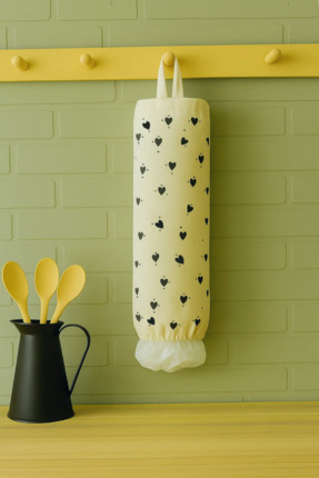 Paris Home Poşetlik - Asılabilir Poşet Düzenleyici Kalp Desenli Poşetlik, Mut...