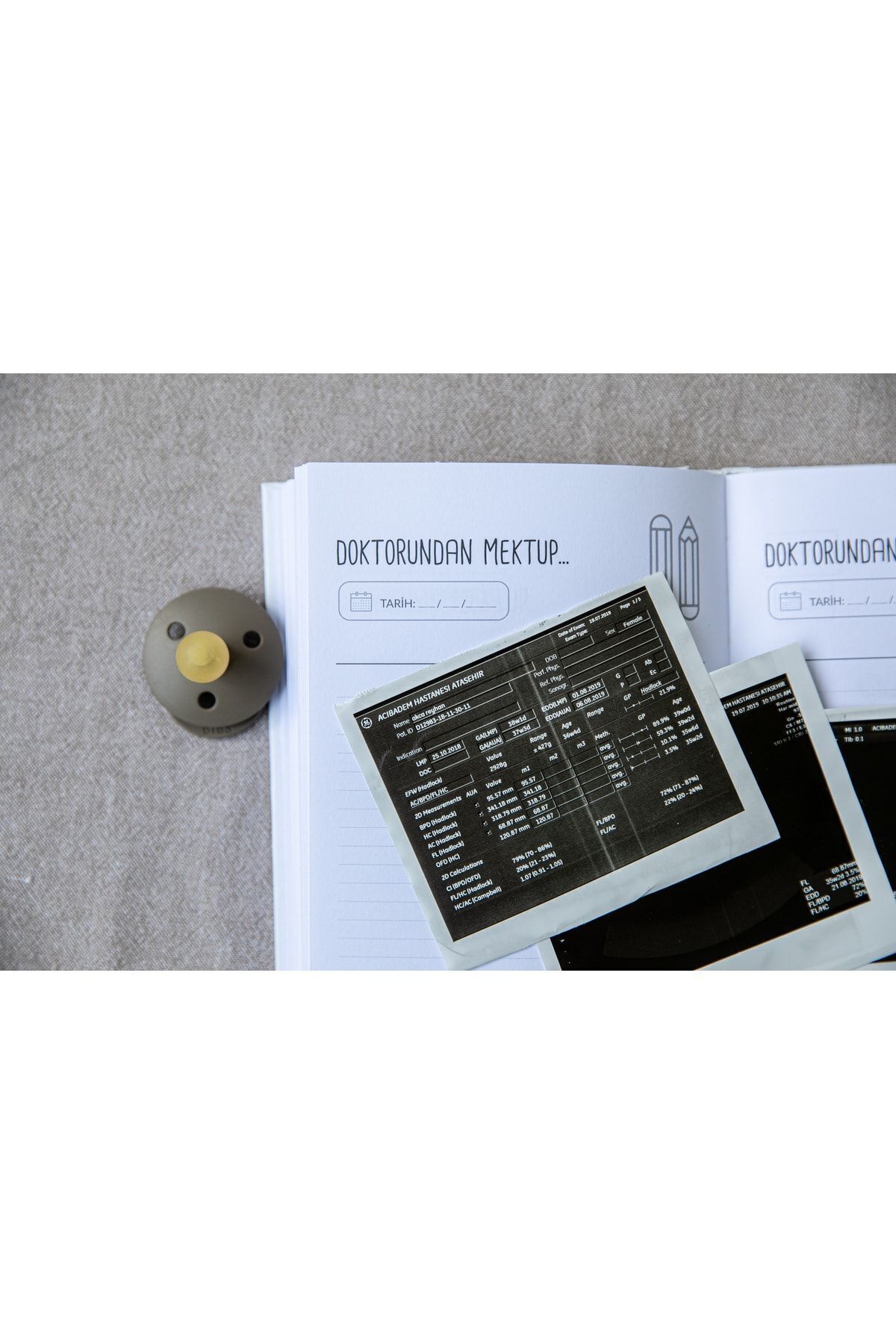 BeyazBirKutu Your Story Baby Journal Kutulu Set - Anne Ve Bebek Günlüğü/anı Defteri-taş Rengi fotoğrafı 5 (önizleme)