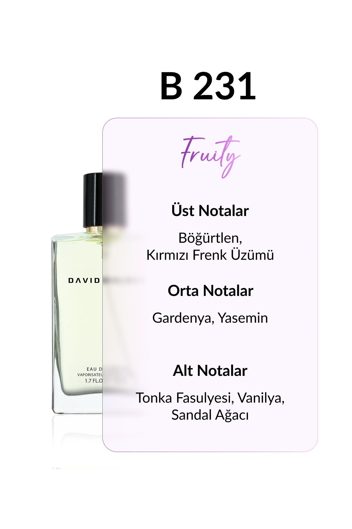 عطر زنانه | دیوید واکر David Walker B-231 DW 50 - تصویر 2
