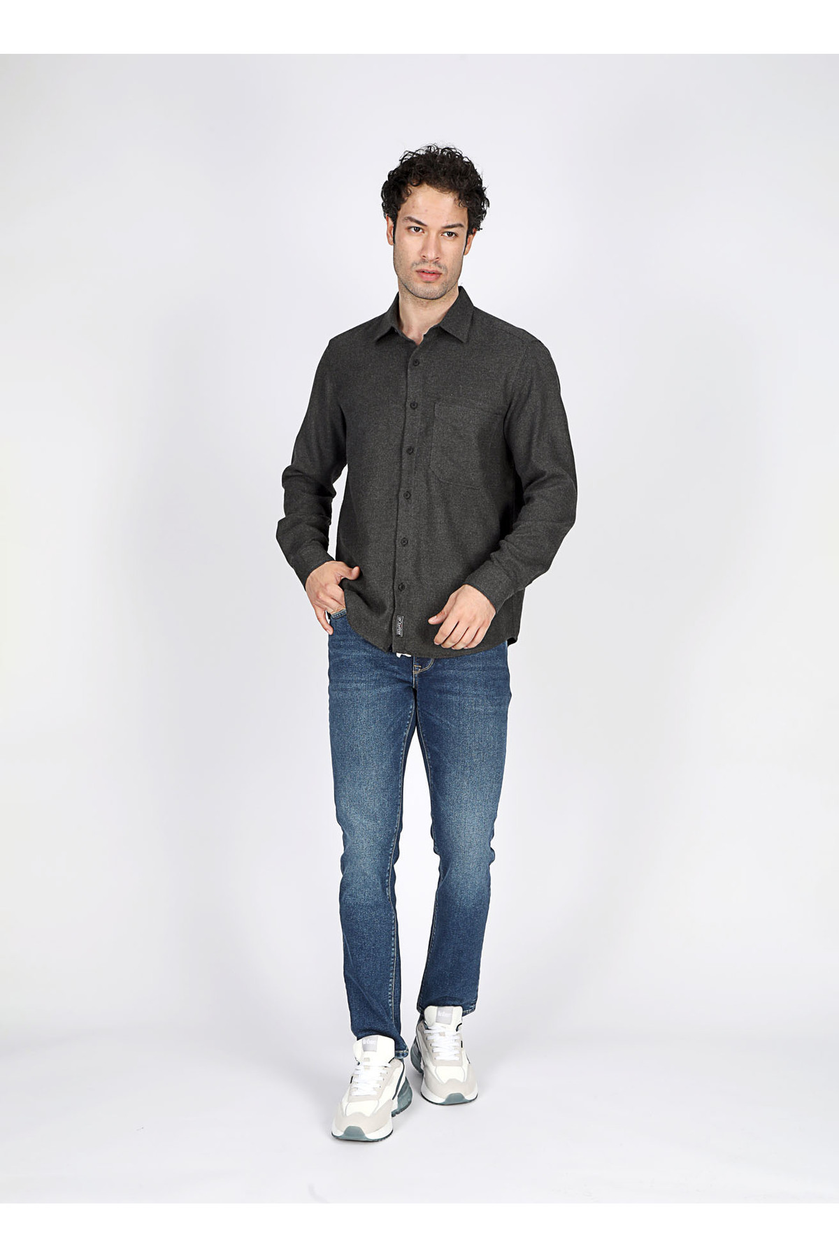 پیراهن مردانه راسته آستین بلند | لی کوپر Lee Cooper 251 LCM 241006 - تصویر 4