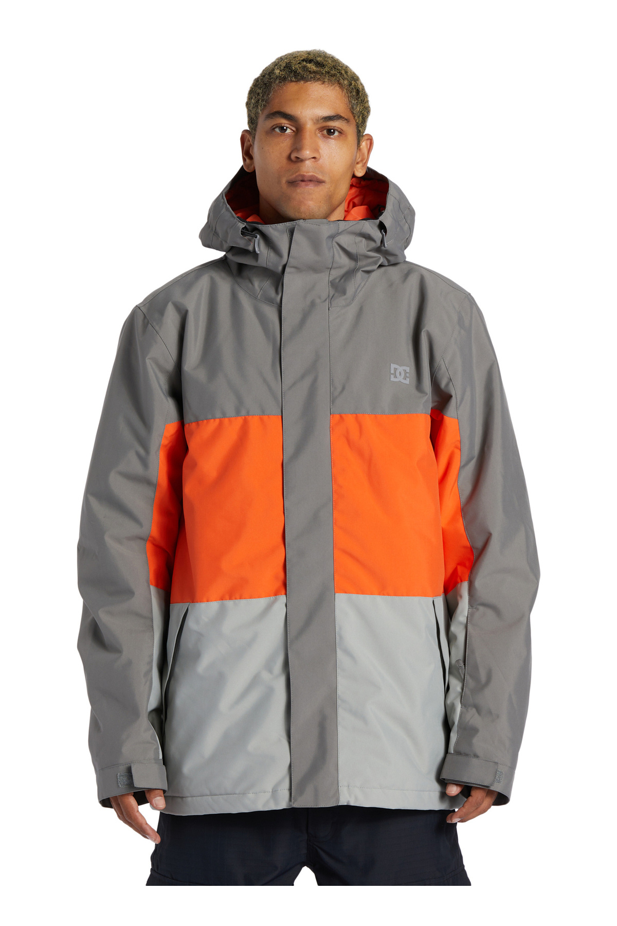 دی سی کاپشن اسکی بلند مردانه یقه کلاه دار خاکستری - نارنجی ADYTJ03063_DEFY JACKET دی سی کاپشن اسکی بلند مردانه یقه کلاه دار خاکستری - نارنجی ADYTJ03063_DEFY JACKET