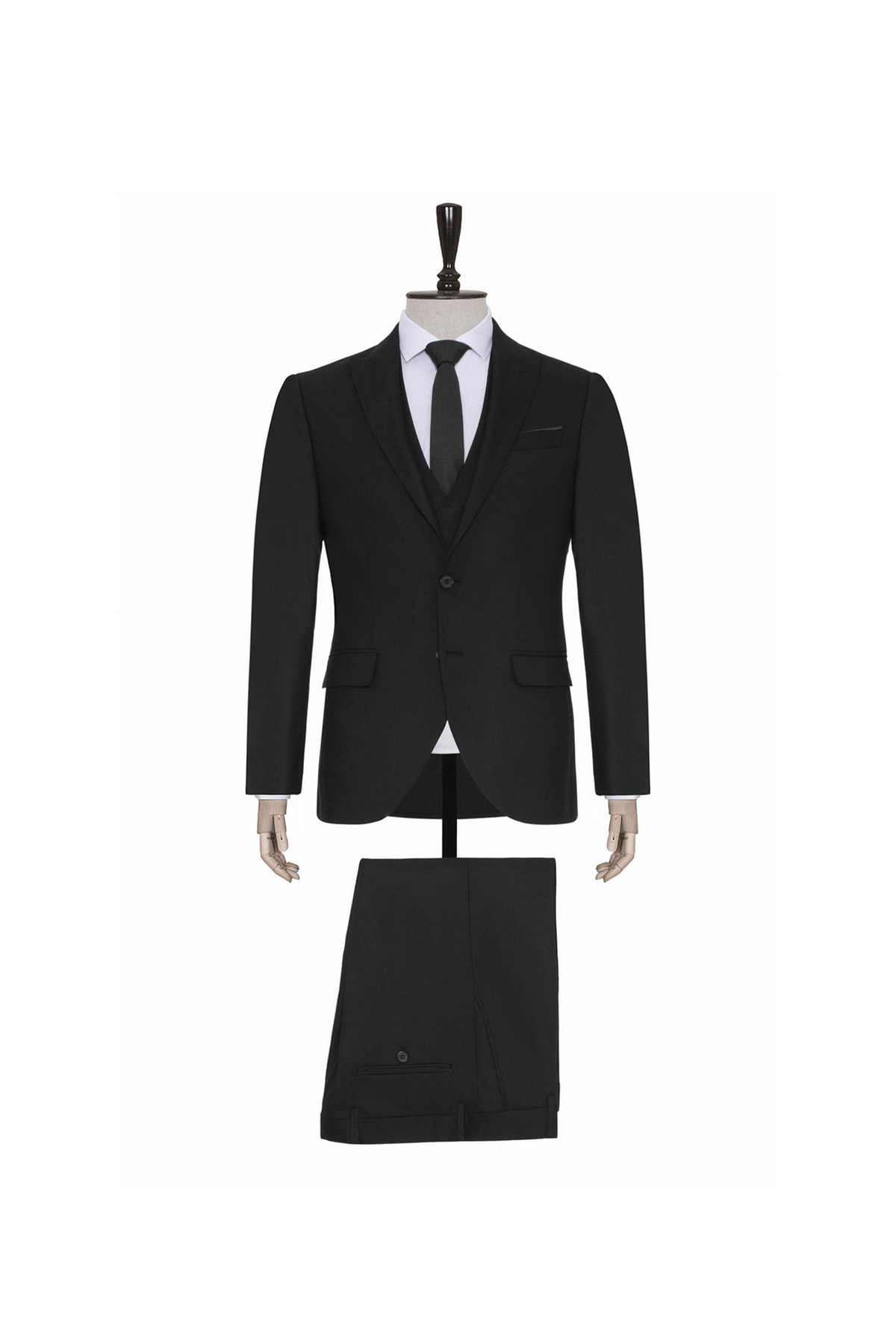 SÜVARİ Süvari Normal Bel Slim Fit Siyah Erkek Takım Elbise TK1001100125 — مشکی 5003059586