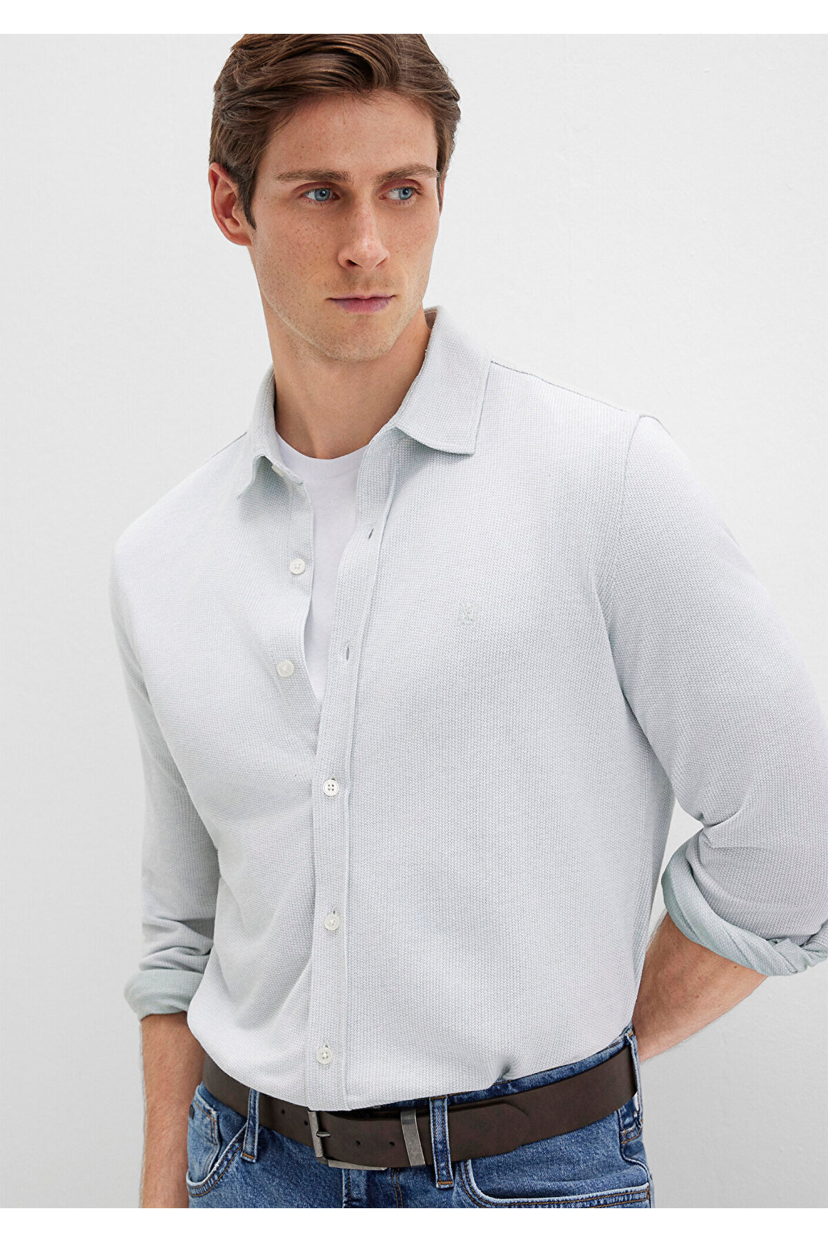 ماوی پیراهن سبز Slim Fit / Slim Cut 0211664-71476 ماوی پیراهن سبز Slim Fit / Slim Cut 0211664-71476
