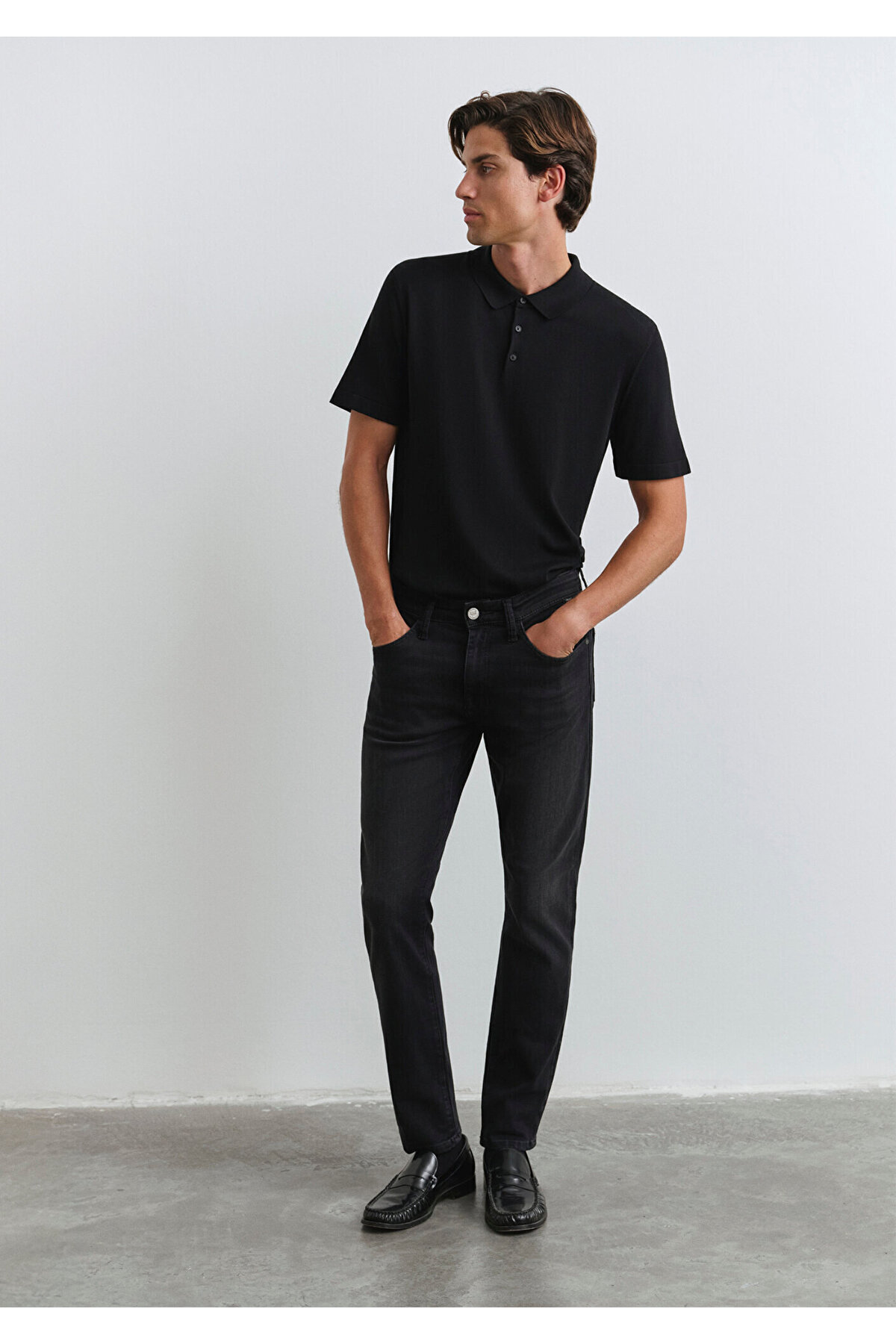 ماوی Jake Lux Black Anthracite Smoke Jean شلوار 0042286544 ماوی Jake Lux Black Anthracite Smoke Jean شلوار 0042286544