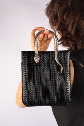 weem bag Elysara EB0143 | PİTON GÖZ ALICI YILAN SAP PORTFÖY ÇANTA