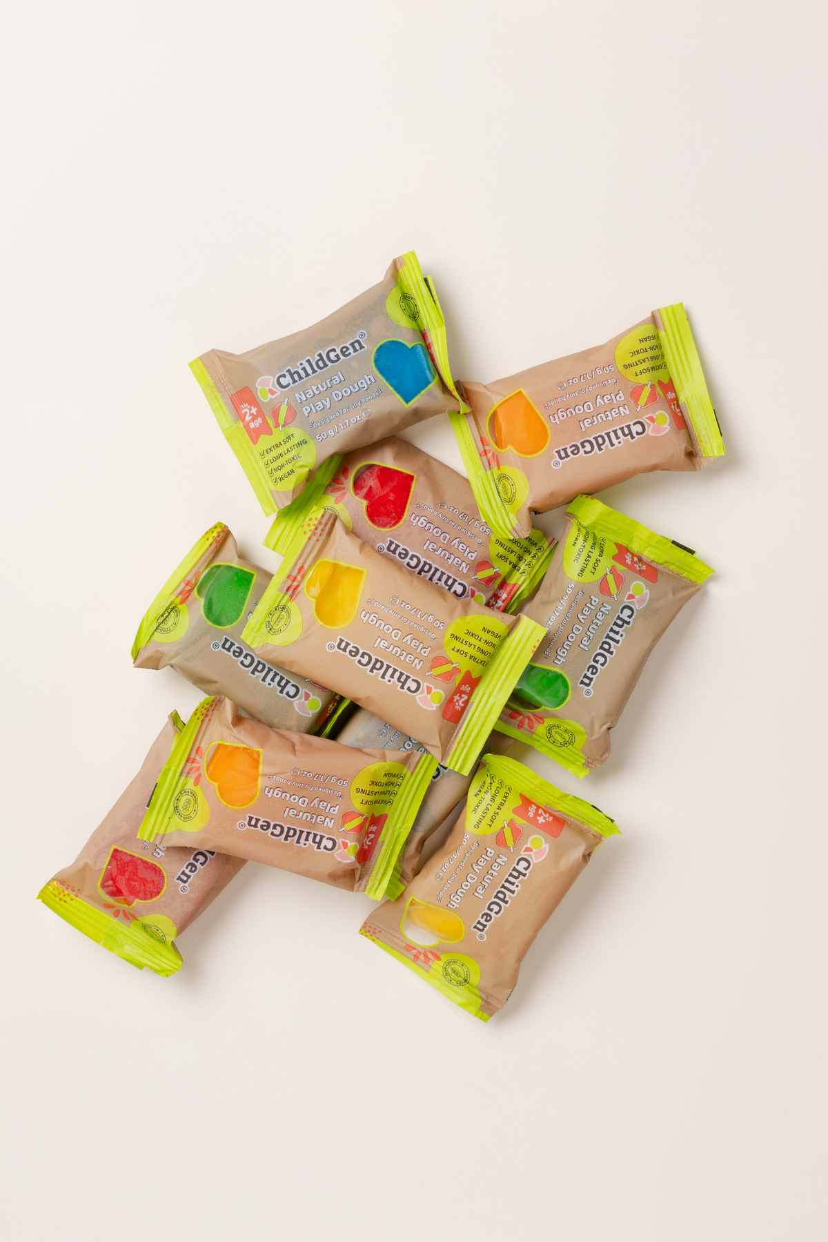 ChildGen Doğal Oyun Hamuru -10'lu Minipack - (10x50gr) fotoğrafı 3 (önizleme)