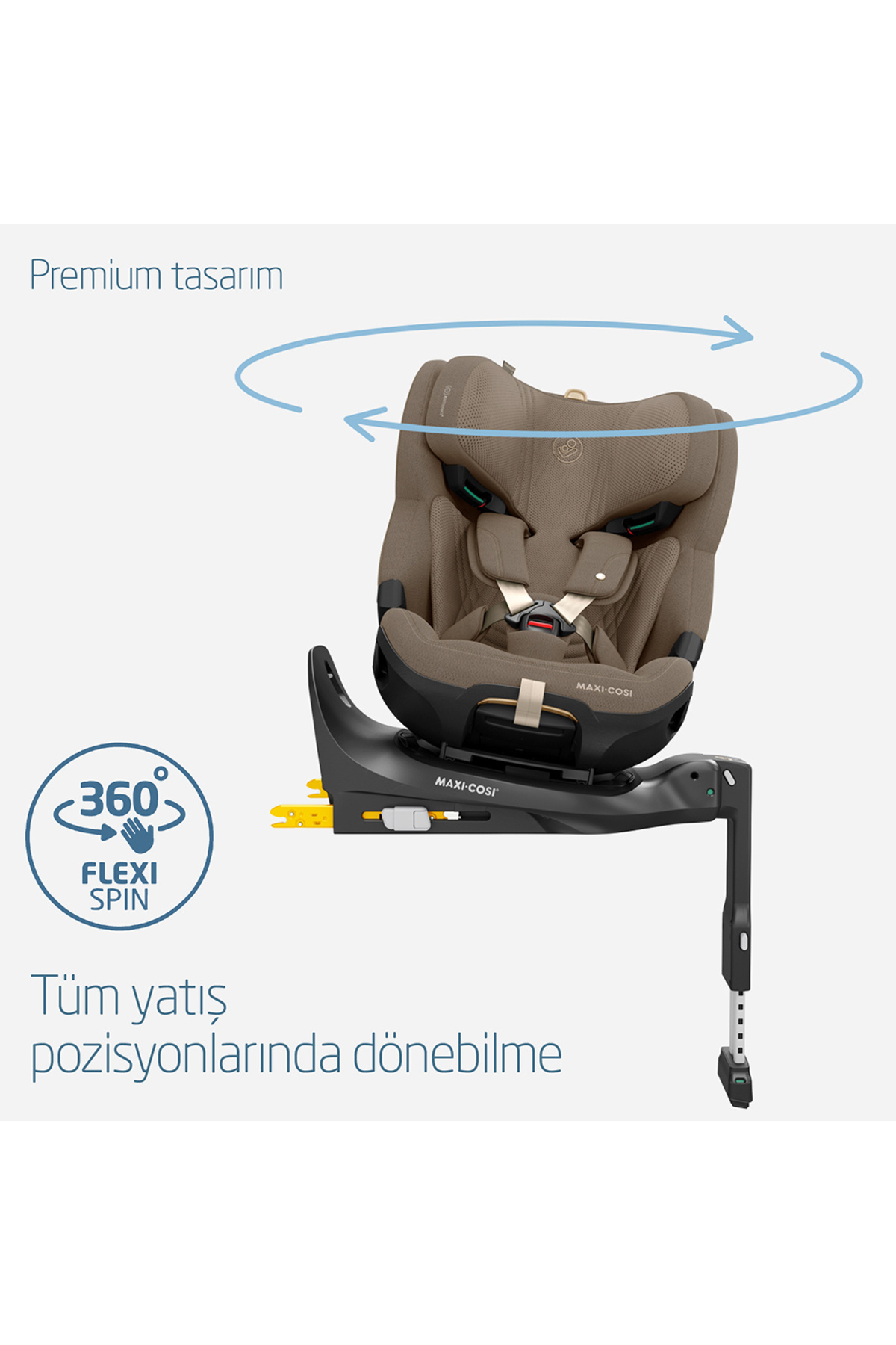 Maxi-Cosi Maxi-cosi Emerald 360 Pro I-size Dünyanın Ilk Kızaklı,araç Dışına Çıkabilen Isofix'li 0-36 Truffle fotoğrafı 6 (önizleme)
