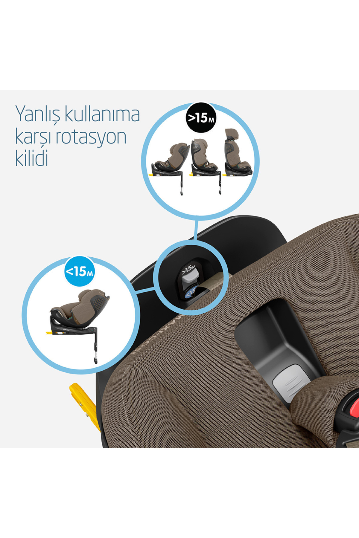 Maxi-Cosi Maxi-cosi Emerald 360 Pro I-size Dünyanın Ilk Kızaklı,araç Dışına Çıkabilen Isofix'li 0-36 Truffle fotoğrafı 7 (önizleme)