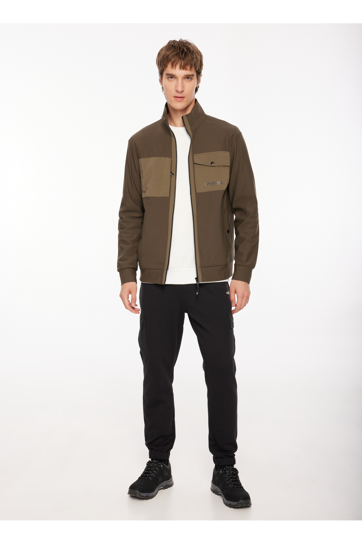 دیسکاوری اکسپدیشن Sweatmont Sweatmont D3WM-SWT6 یقه باتو مردانه خاکی