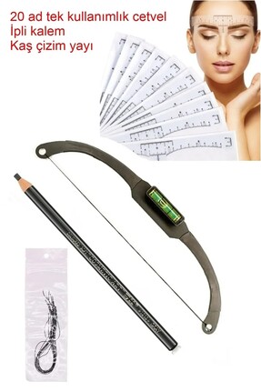 ROSEVELT Kaş Ölçüm Seti Altın Oran - Kumpas - Cetvel 3 Lü Set