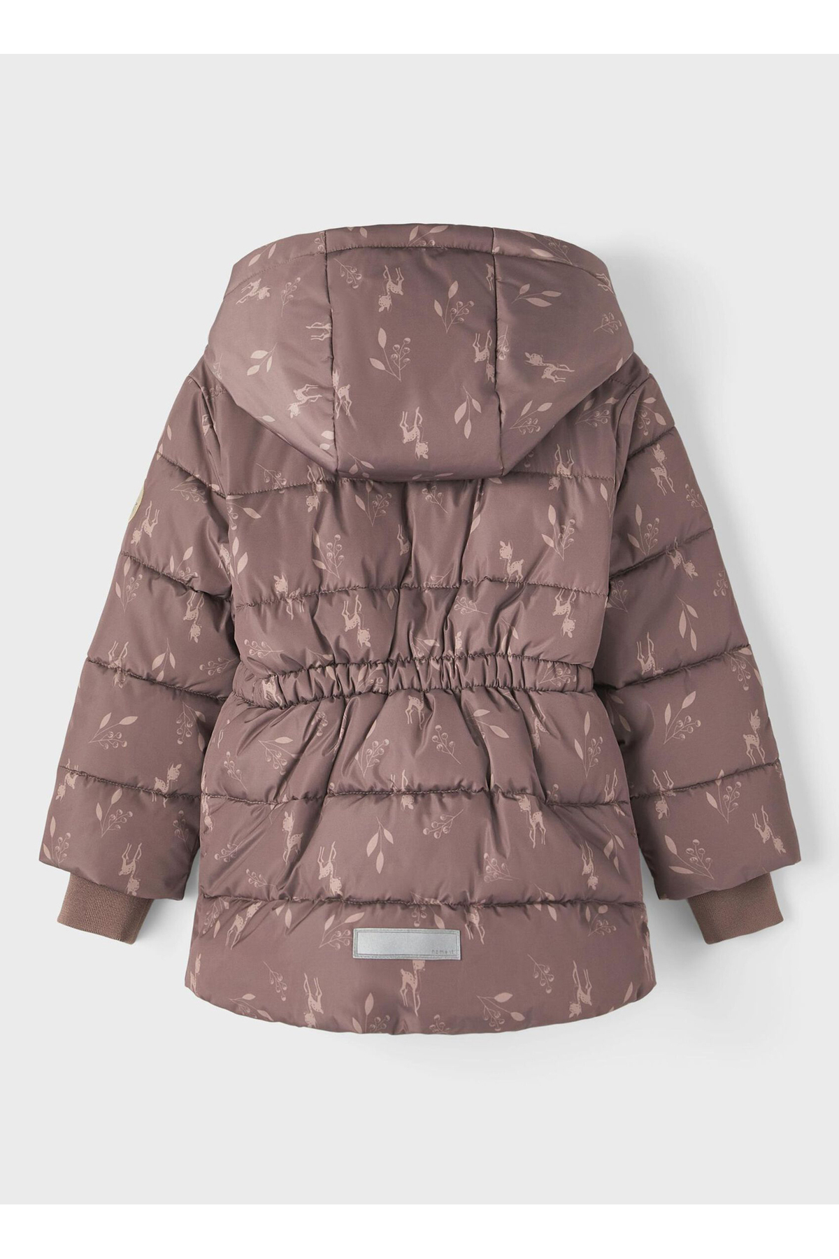 name it Kahve Bebek Mont NMFMEDOW03 JACKET LEAVES FO fotoğrafı 3 (önizleme)