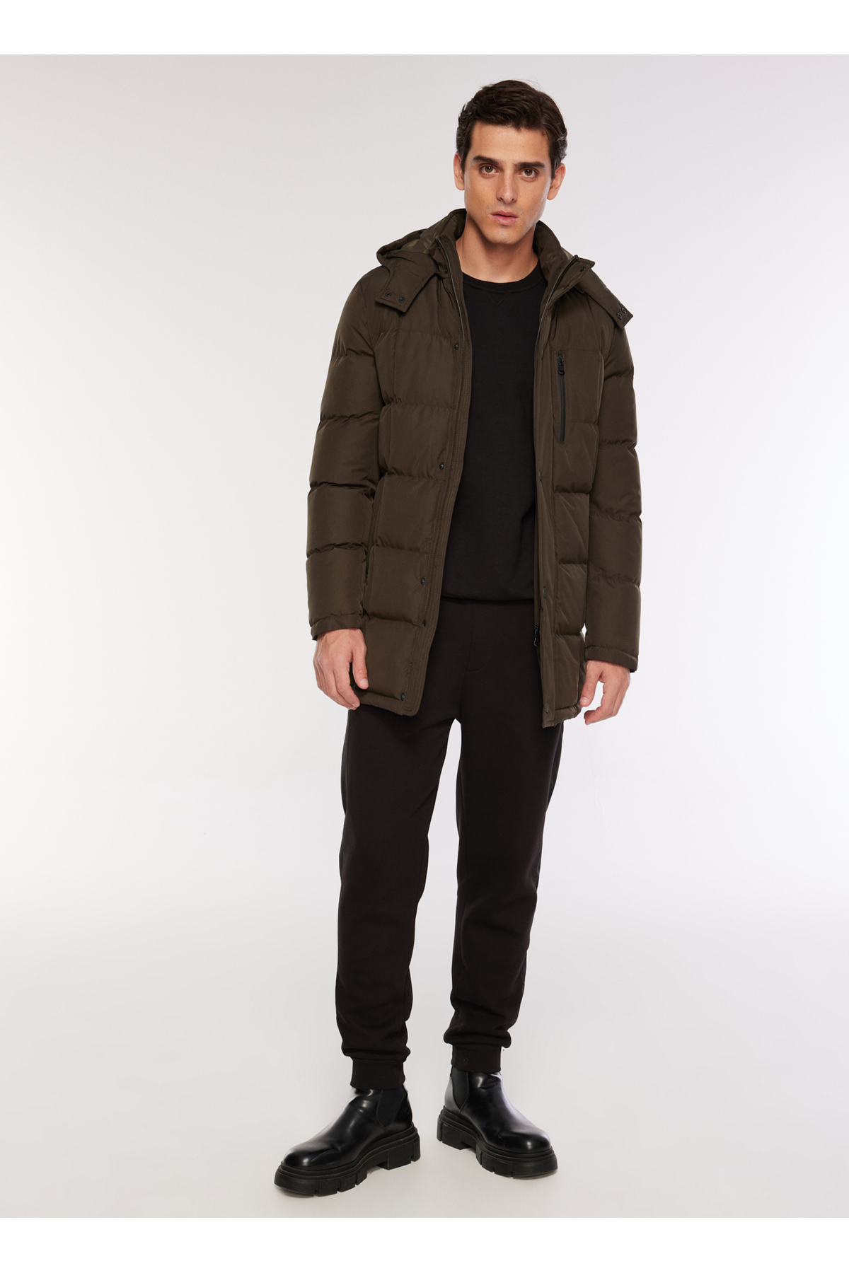 فابریکا کت مردانه خاکی رنگ اوکلند