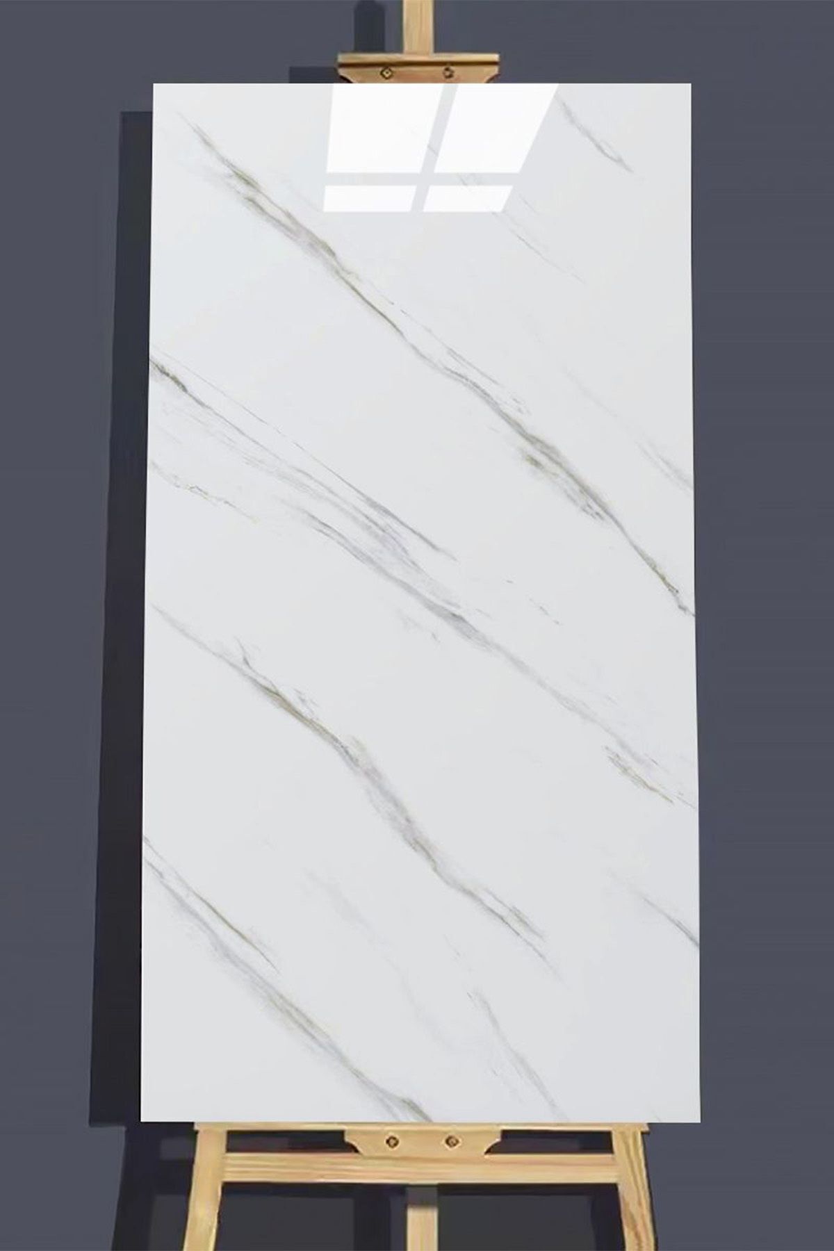 Genel Markalar 30x60 Cm Beyaz Siyah Mermer Desenli Kendinden Yapışkanlı Seramik Köpük Banyo PVC Duvar Paneli-6013