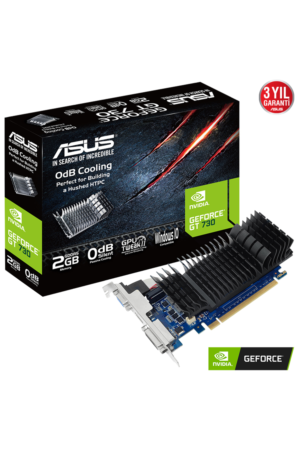 【10個セット】NVIDIA GeForce GT 730 2GB GDDR5 ASUS GT730-SL-2GD5-BRK 2GB Geforce GT730 DDR5 64bit HDMI DVI VGA