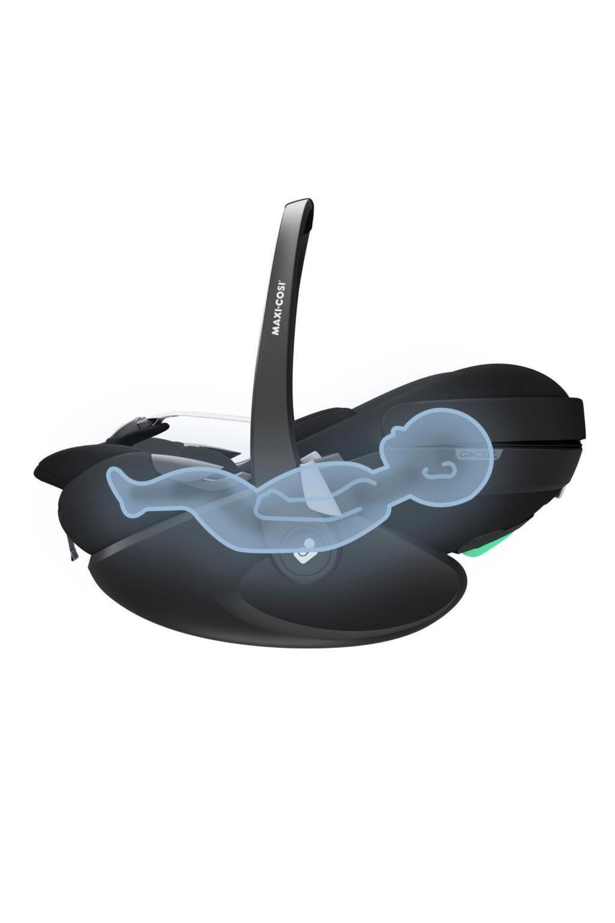 Maxi-Cosi Pebble 360 Pro SlideTech Tam Yatabilen 0-13 Kg Ana Kucağı ve Oto Koltuğu Twillic Black fotoğrafı 2 (önizleme)