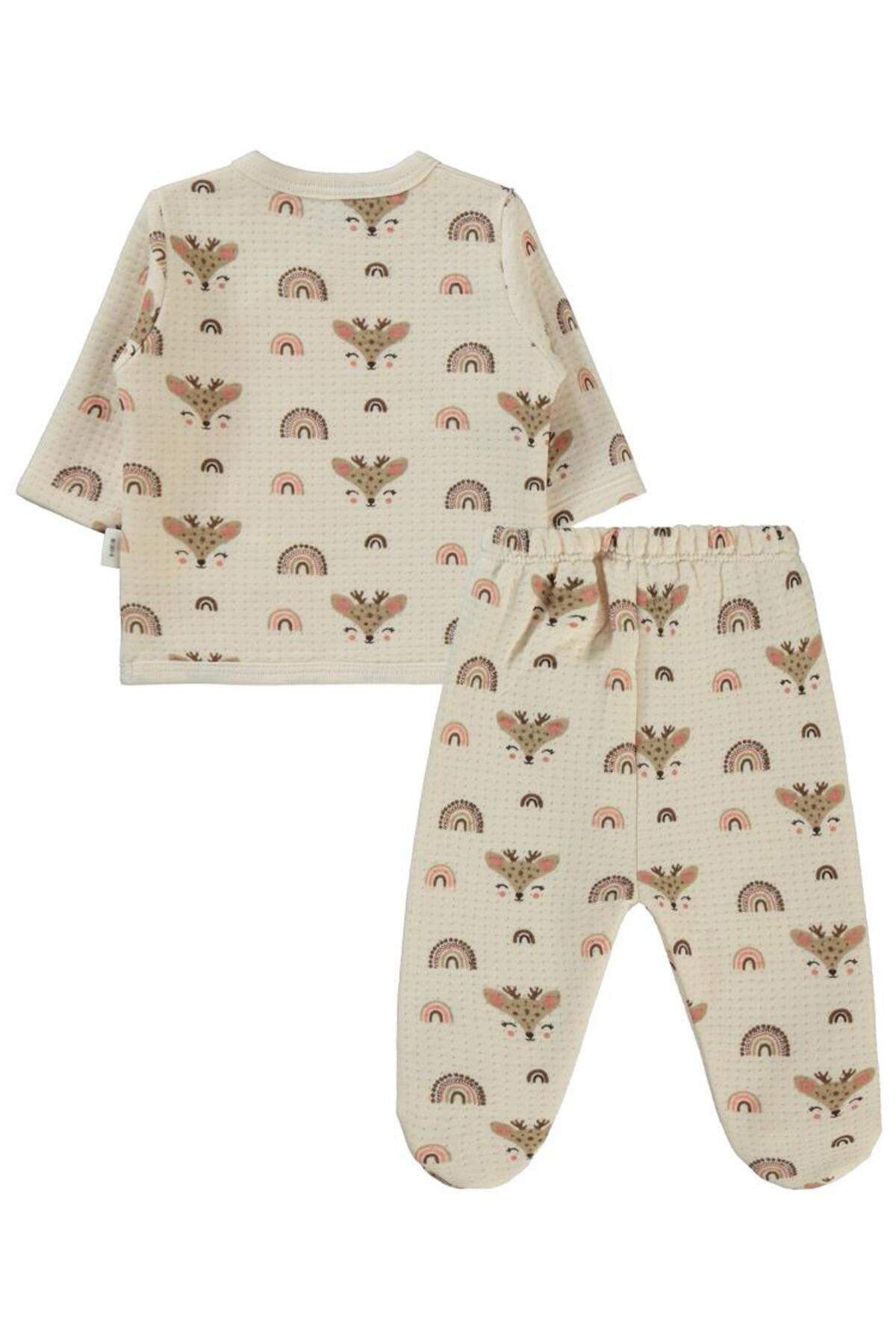 سیویل بیبی ست بادی طرح گوزن - عاجی رنگ 0-1 ماه سیویل بیبی ست بادی طرح گوزن - عاجی رنگ 0-1 ماه