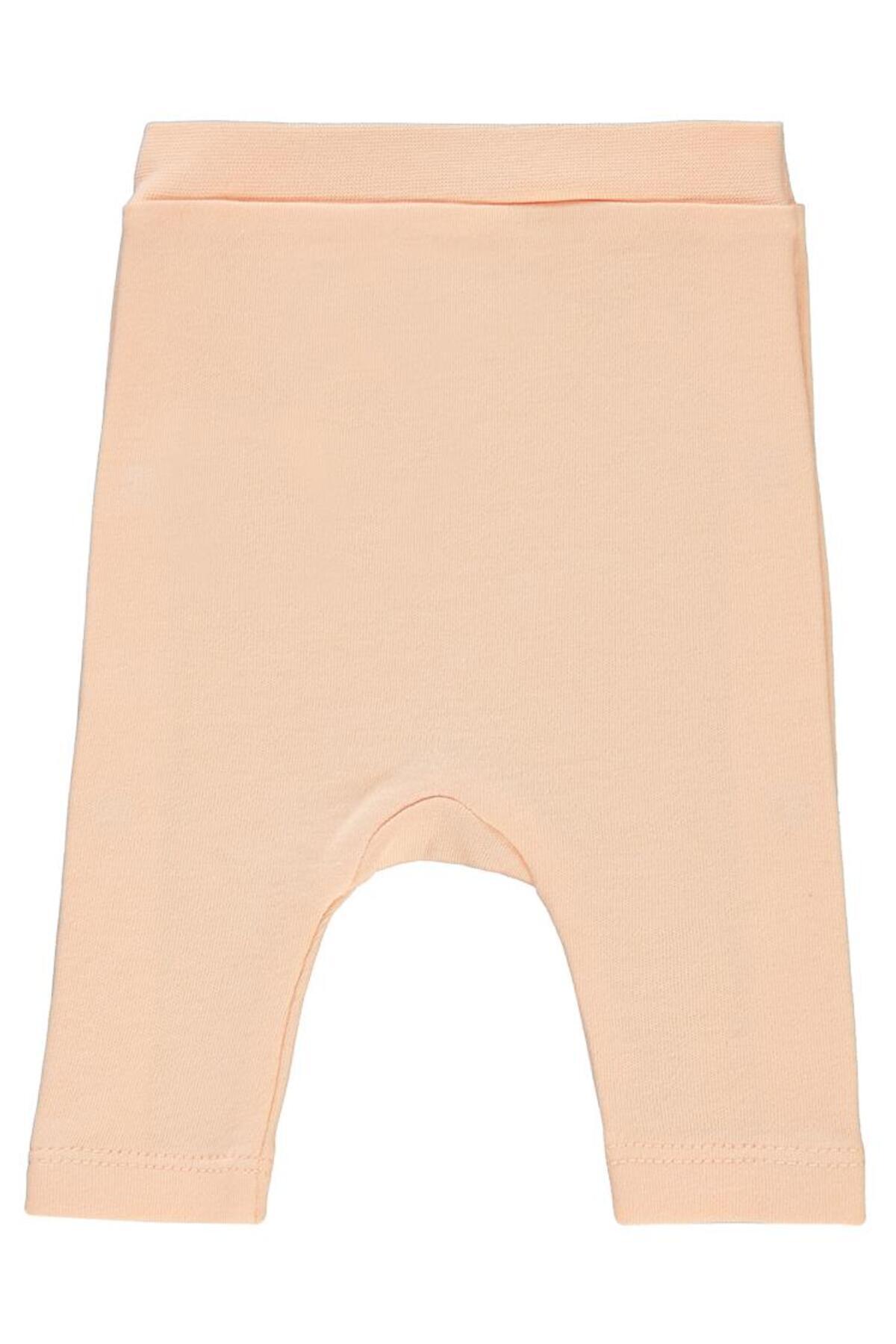 سیویل بیبی پاپوش نوزادی دخترانه نارس بدون پاپوش، تک‌کفش، نرم، هلویی