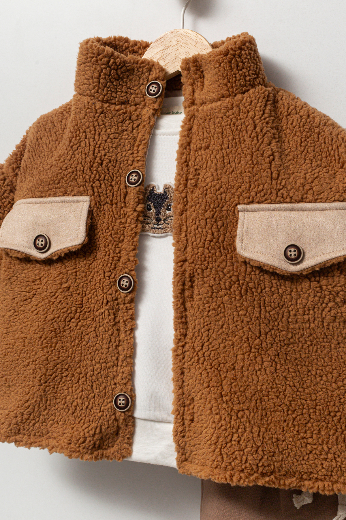 Genel Markalar Peluş Mont 3'lü Bebek Takımı 8067 fotoğrafı 2 (önizleme)