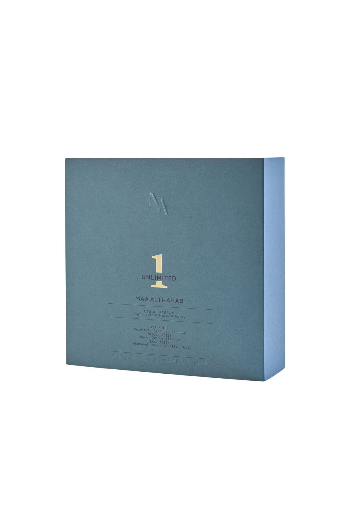 Unlimited 1 Unisex Parfüm Hediye Seti 75 ML + 15 ML, Fındık Hindistan Cevizi ve Vanilya Notaları — MAT4065803 — تصویر 3 از 4