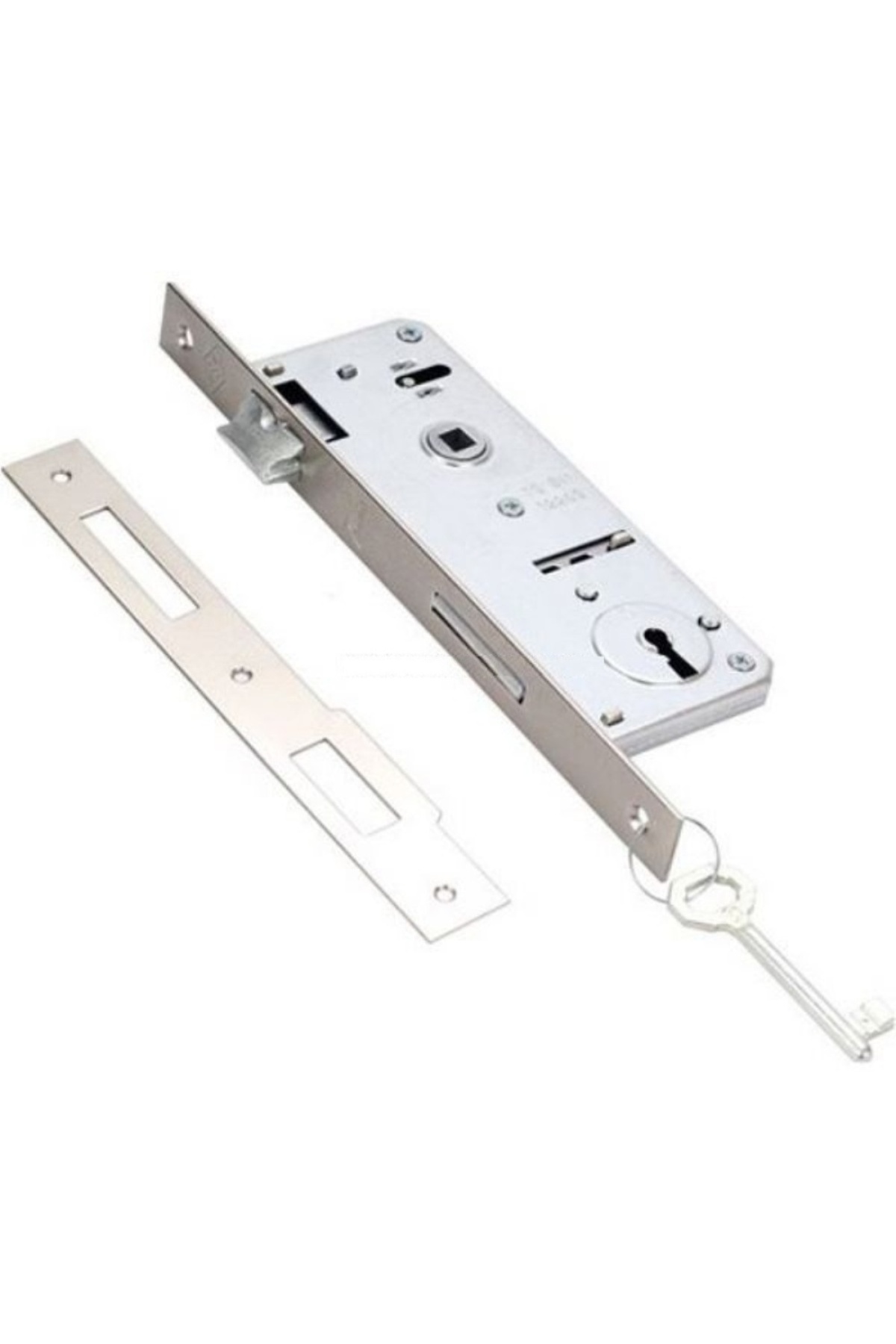 KALE Gömme Kapı Kilidi Tek Anahtarlı 40mm Nikel K151-23