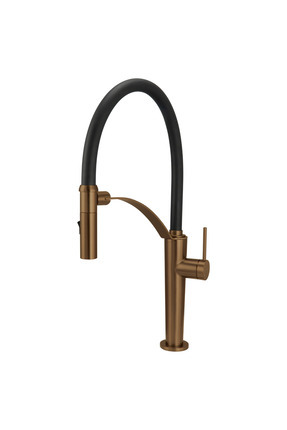 DEANTE CORDA Fırçalanmış Bronz Renk 2 Akışlı Esnek Başlıklı, Su Tasarruflu Mu...