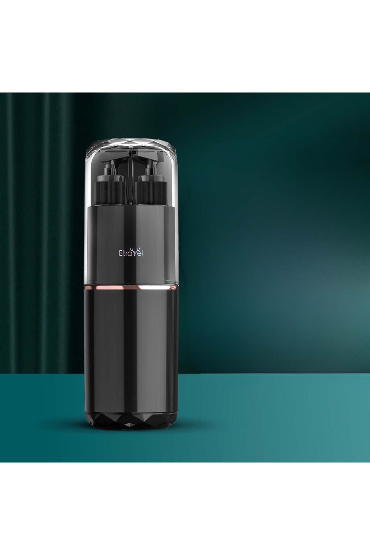 Etravel Siyah 7 Parça Seyahat Seti - Çok Amaçlı Kişisel Bakım ve Kozmetik Çantası