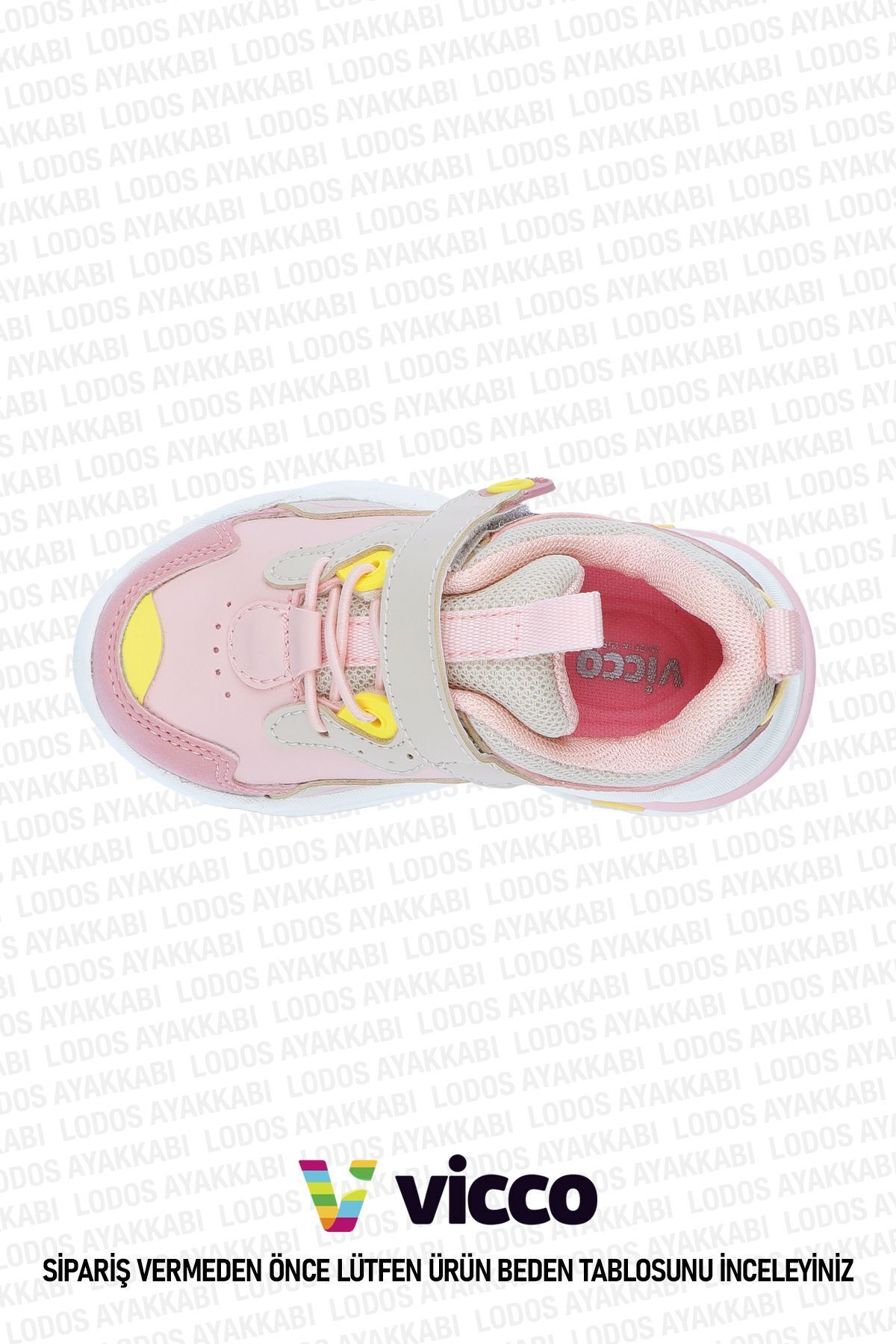 Vicco Charm Model Kız Bebek ve Çocuk Hafif Pudra Spor Ayakkab fotoğrafı 3 (önizleme)