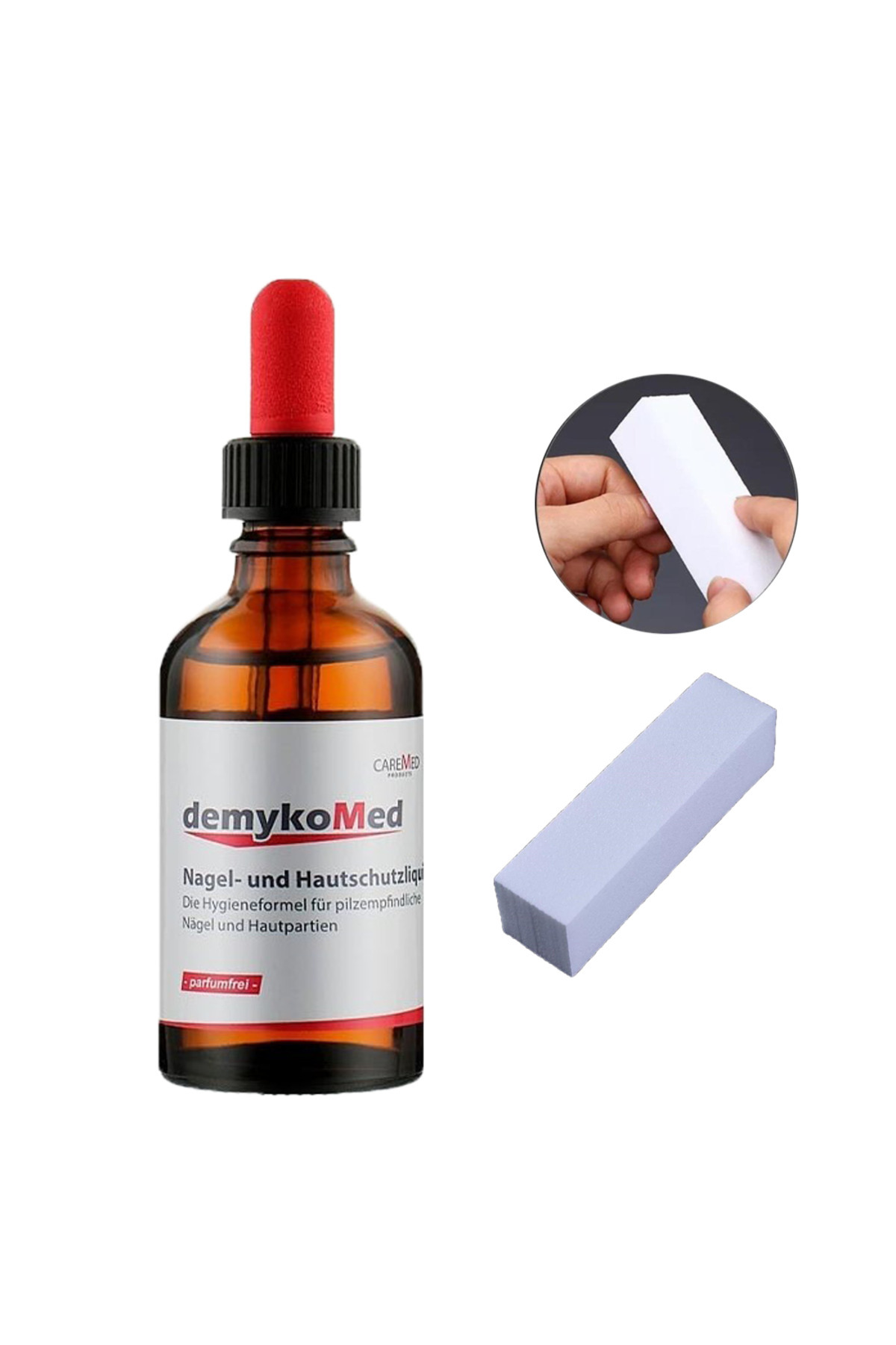 demykomed Tırnak Mantar Önleyici Solüsyon Damla 50 ml / 4 Yönlü Tırnak Törpüsü Buffer