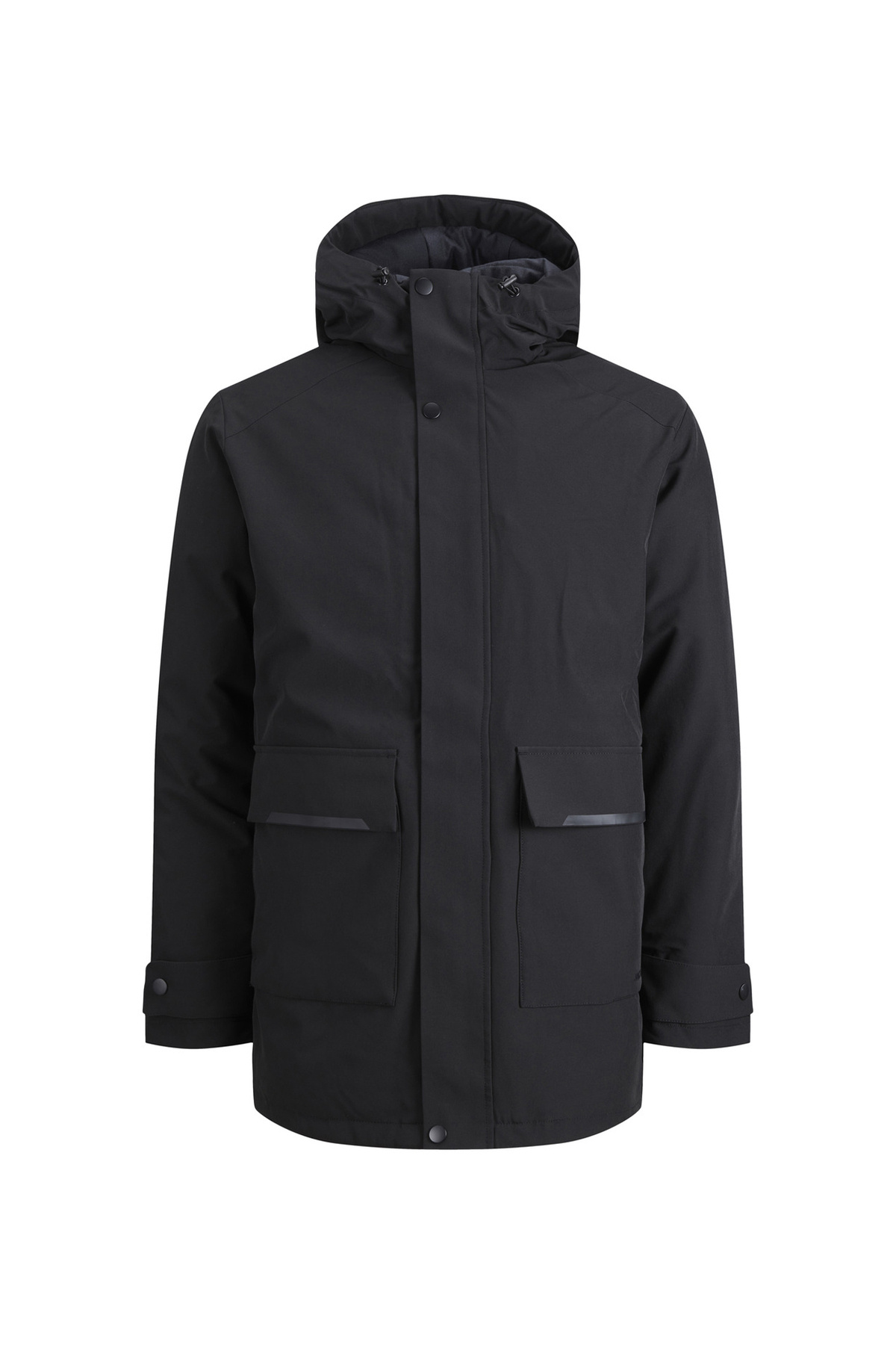 جک اند جونز کت مردانه مشکی کلاهدار Jack & Jones 12211896