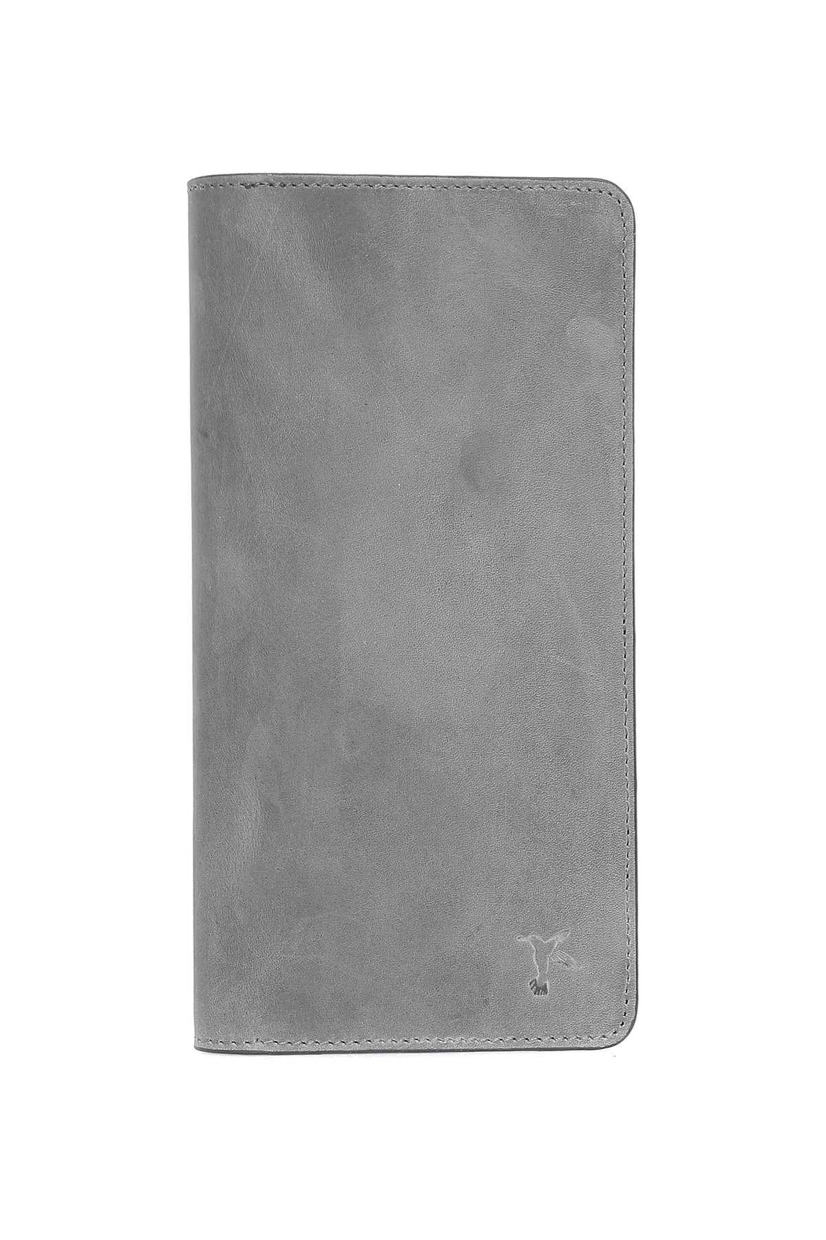 فابریکا کیف پول چرمی مردانه خاکستری FRK 253 با گوشی مغناطیسی