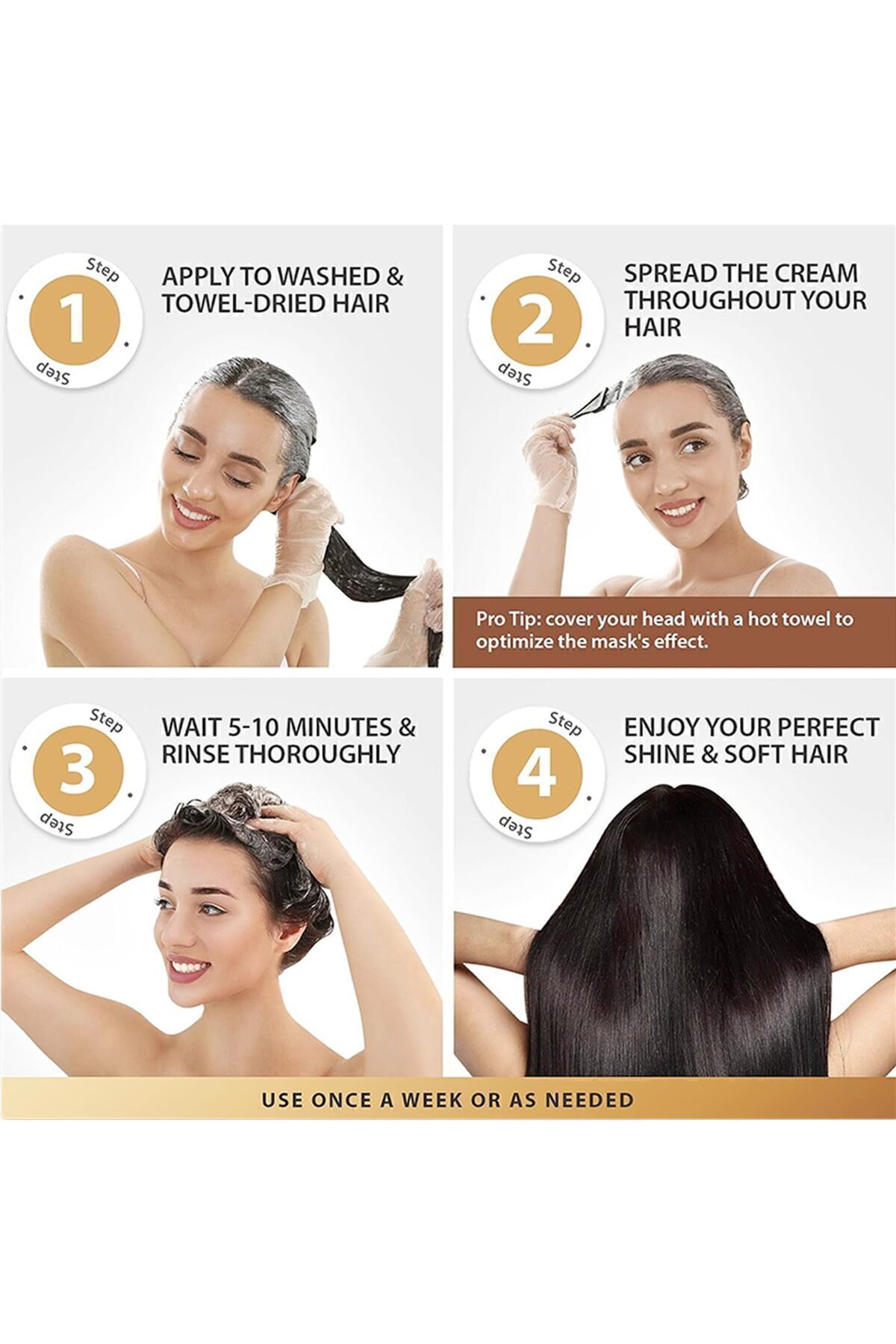 Argan Yağı Keratin Kolojen Doğal Yağ Içeren Besleyici Nemlendirici Saç Bakım Maskesi — LSVDR01 — تصویر 7 از 9