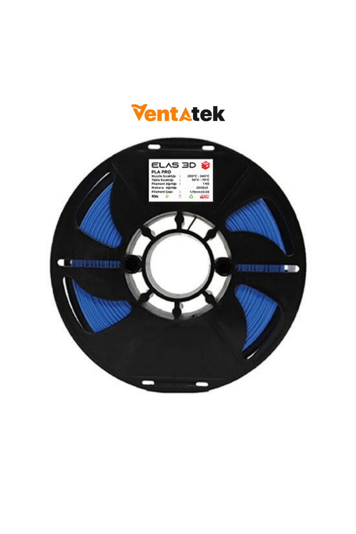 ELAS3D Elas 3D Mavi PLA Pro Filament - 1.75mm - 1 Kg