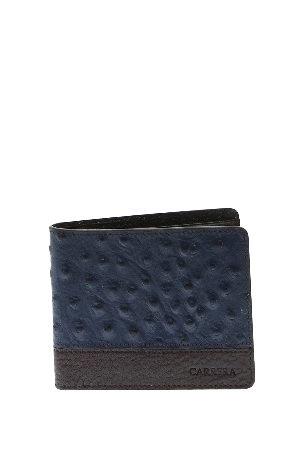 کاررا کیف پول مردانه چرم سرمه‌ای تیره مدل ۱۷